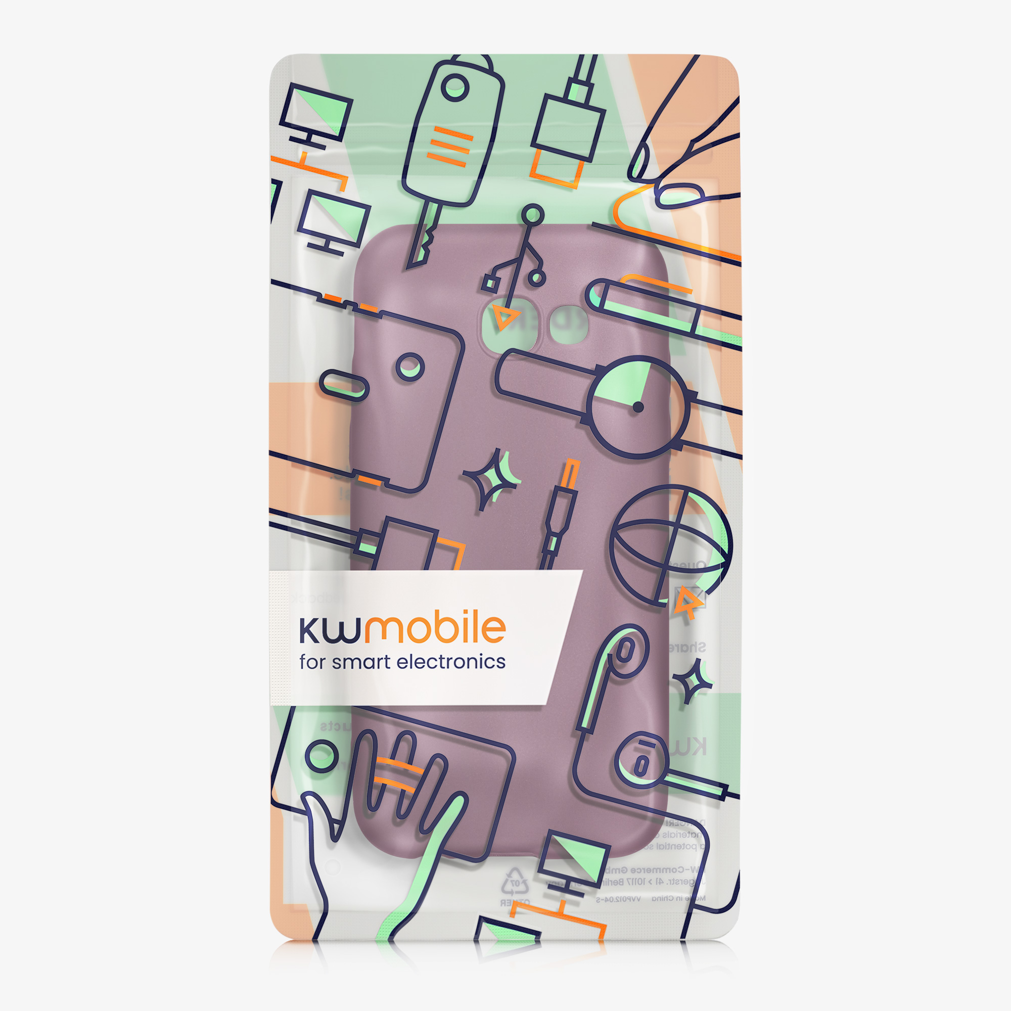Kryt na mobil Samsung Galaxy A5 (2017) kwmobile TPU metalický Metalická levandulová