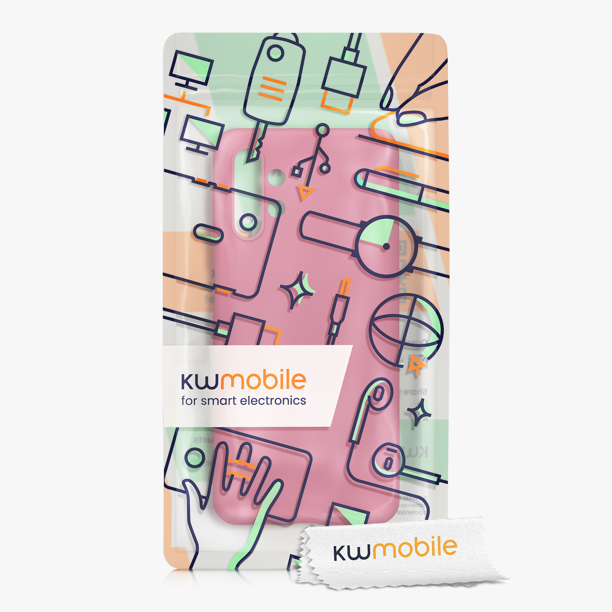 Kryt na mobil Samsung Galaxy A13 4G kwmobile TPU Tmavě růžová