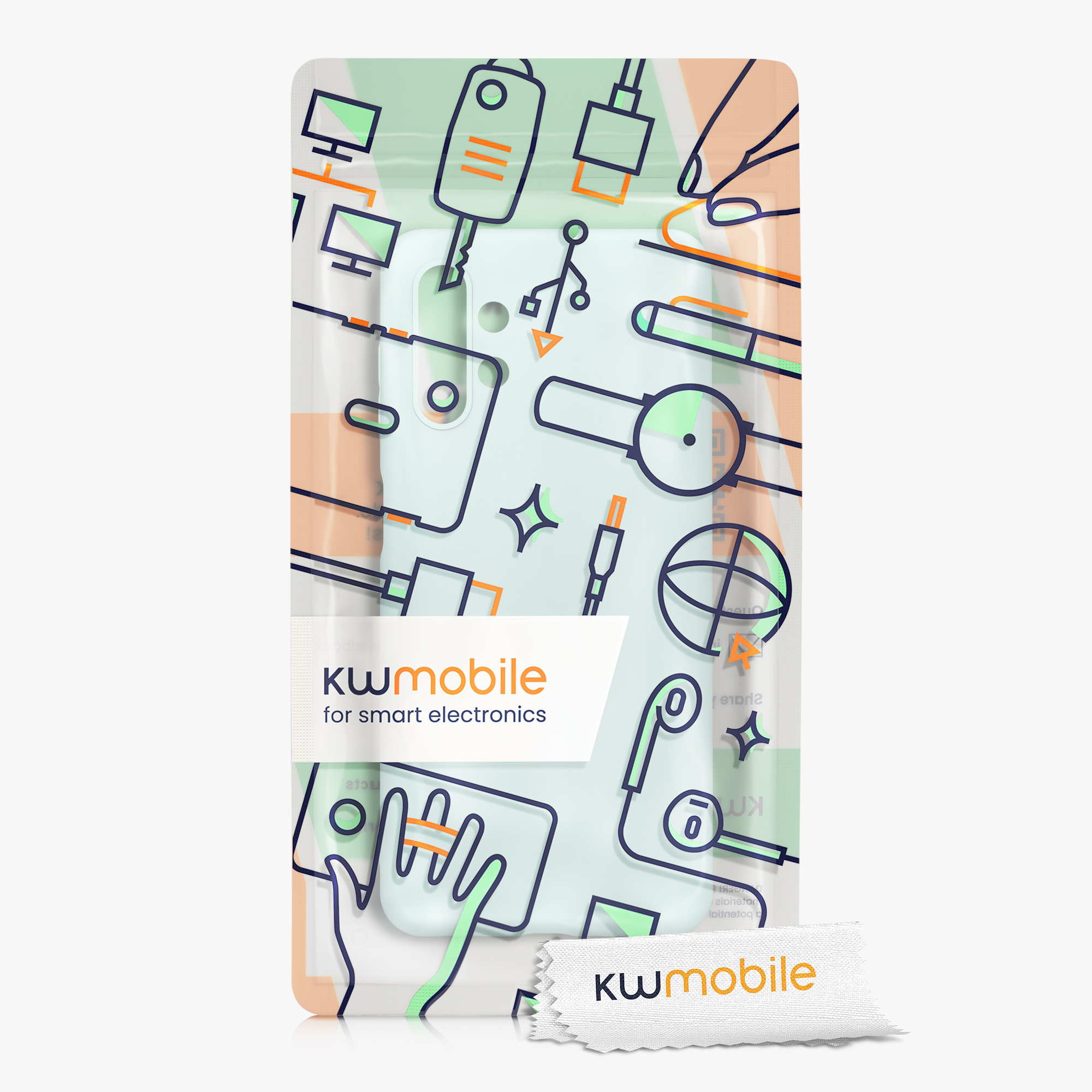 Kryt na mobil Samsung Galaxy A13 4G kwmobile TPU Chladná mátová