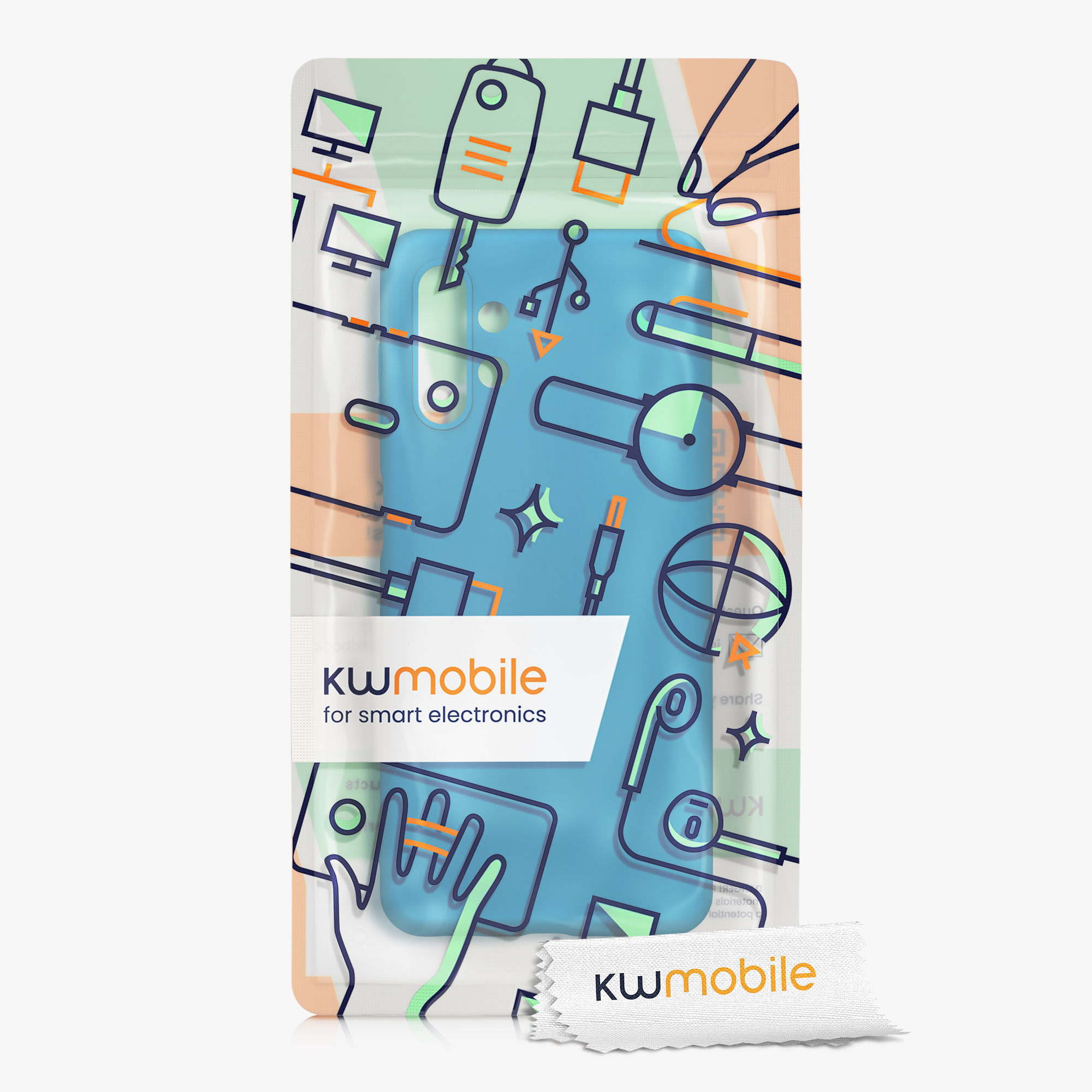 Kryt na mobil Samsung Galaxy A13 4G kwmobile TPU karibsky modrý