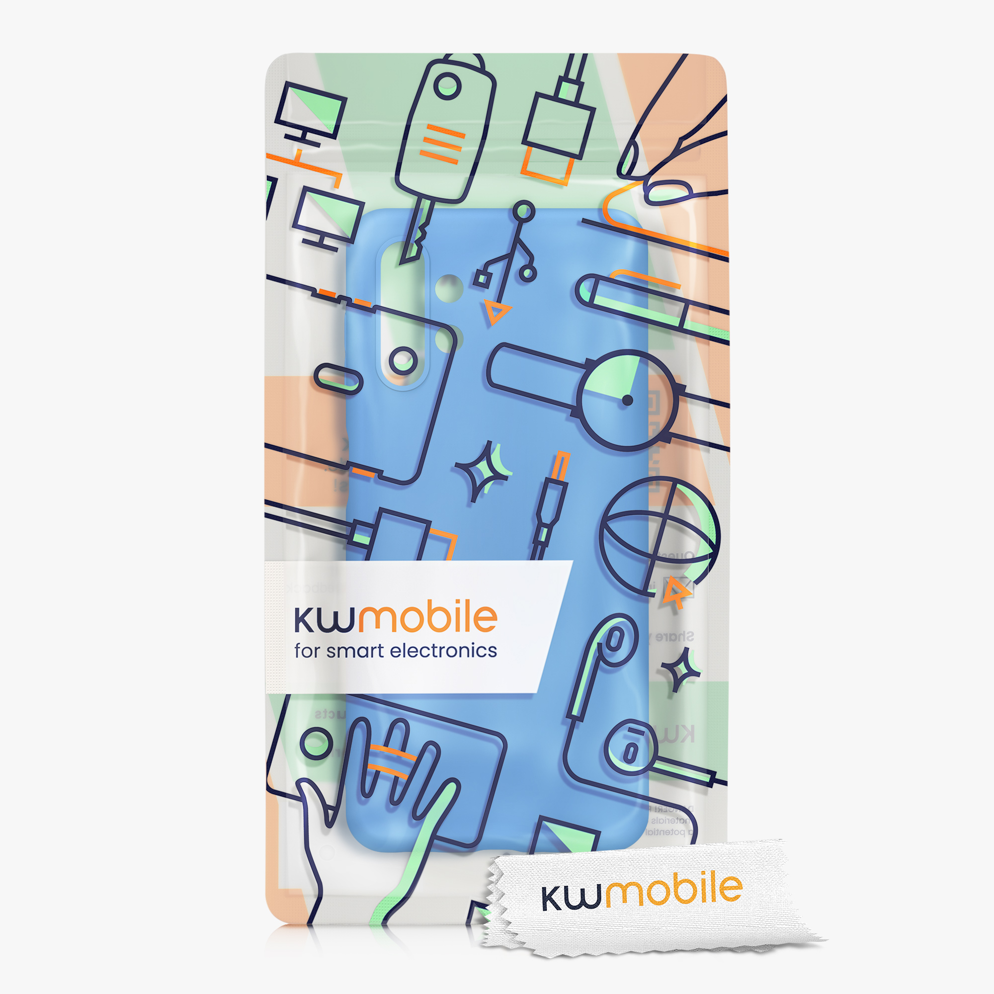 Kryt na mobil Samsung Galaxy A13 4G kwmobile TPU Modrý útes