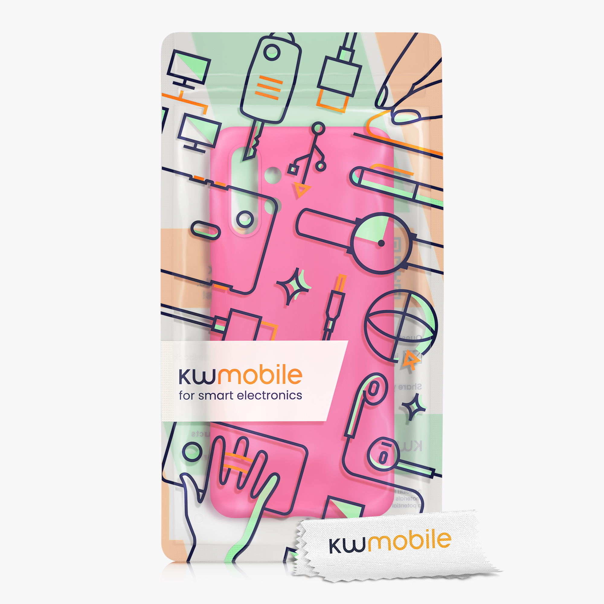Kryt na mobil Samsung Galaxy A13 4G kwmobile TPU Neonová růžová