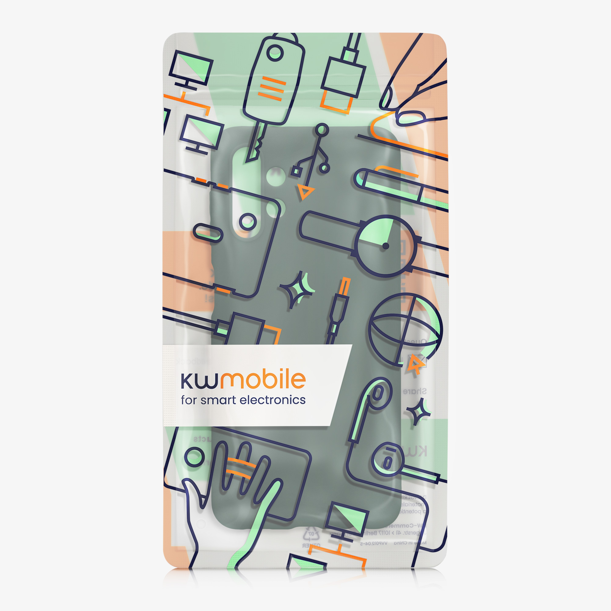 Kryt na mobil Samsung Galaxy A13 4G kwmobile TPU Lesní zelená