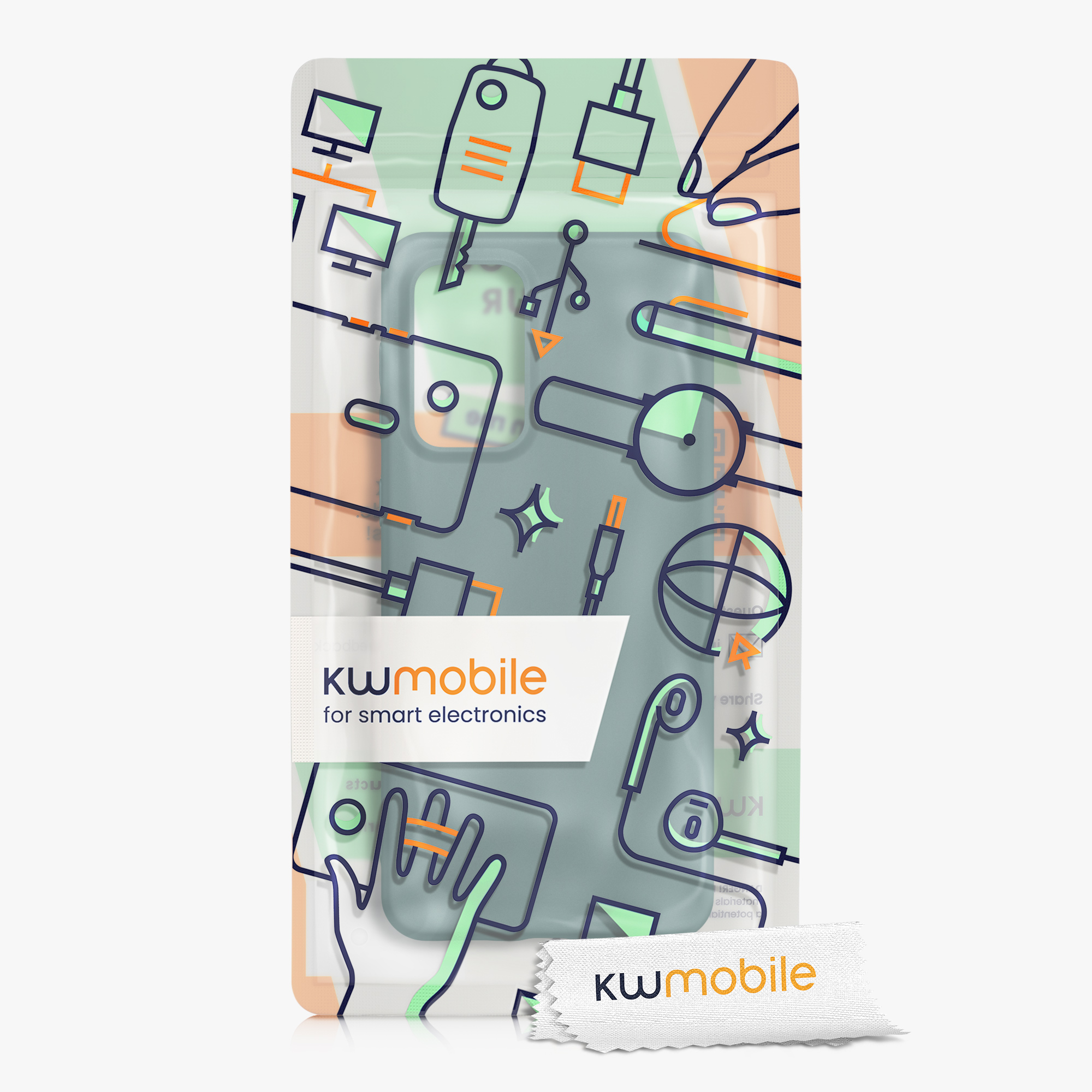 Kryt na mobil Samsung Galaxy A33 5G kwmobile TPU Modro-zelená