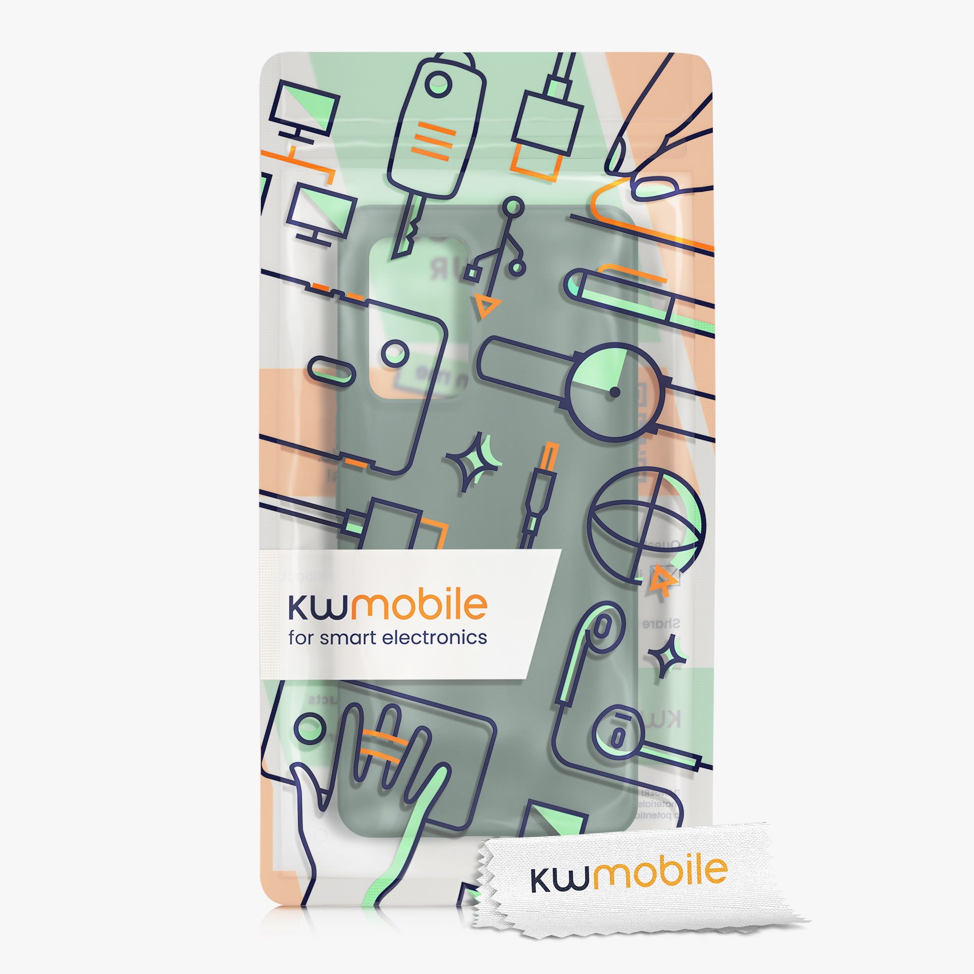 Kryt na mobil Samsung Galaxy A53 5G kwmobile TPU Modro-zelená