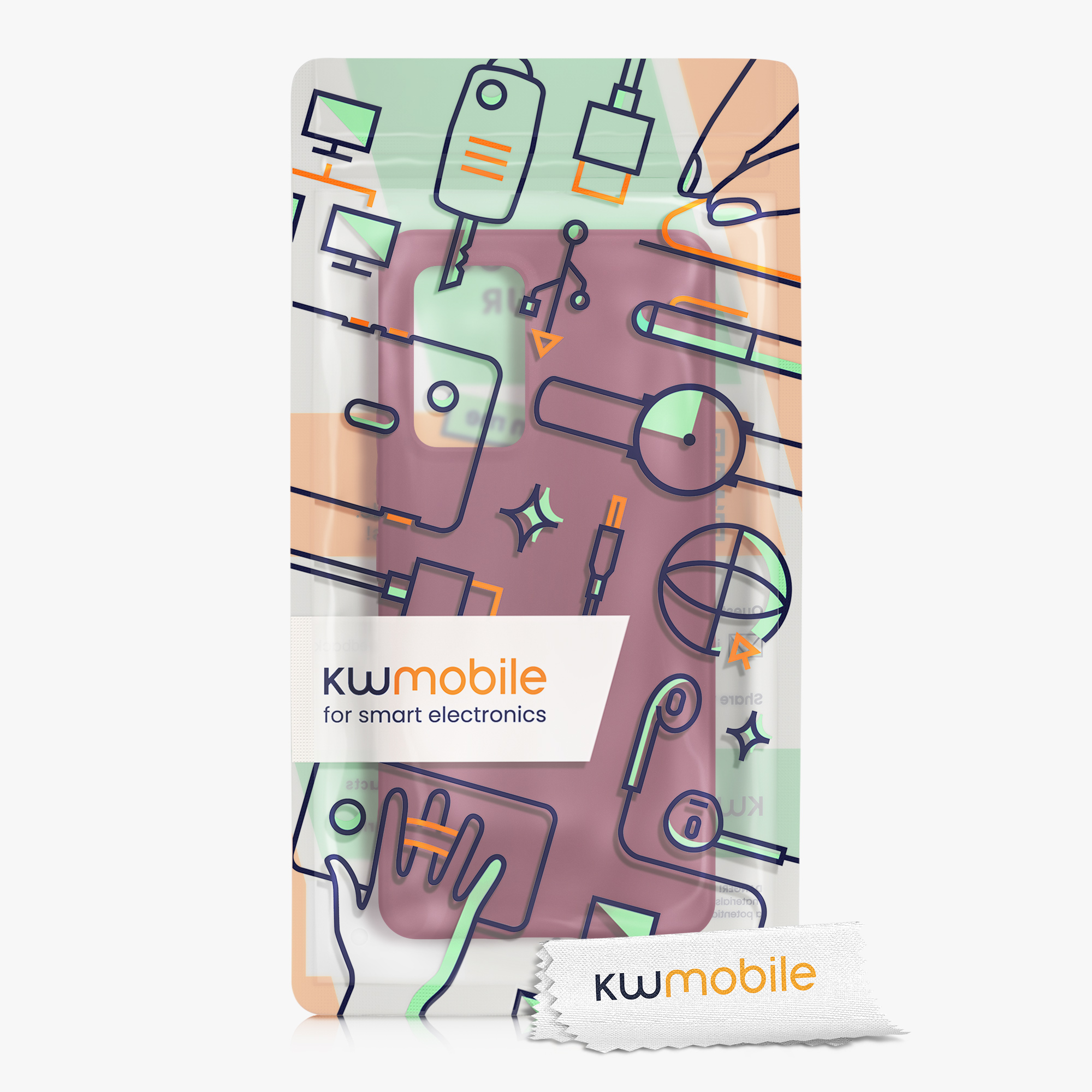 Kryt na mobil Samsung Galaxy A53 5G kwmobile TPU Bordeaux fialová