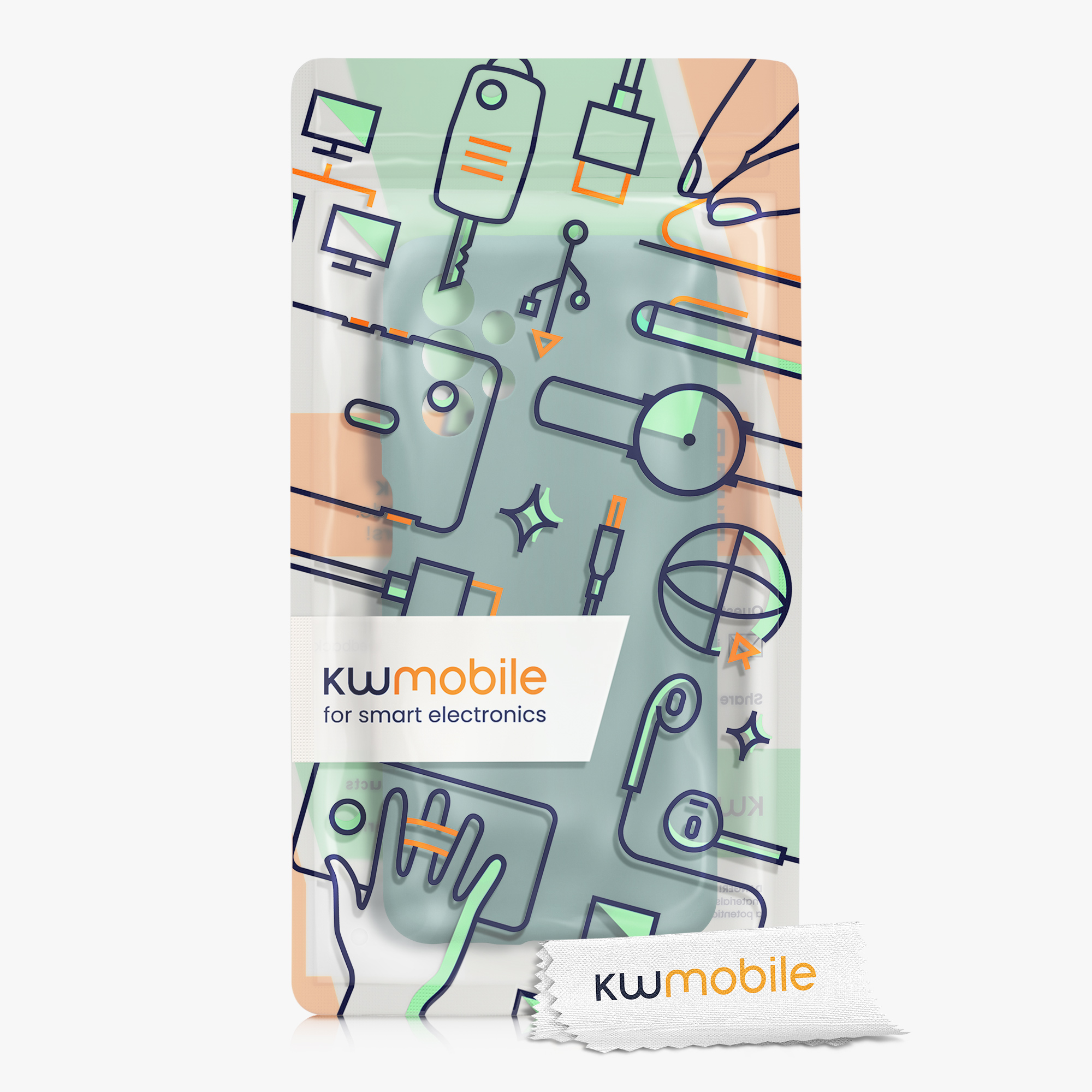 Kryt na mobil Samsung Galaxy A13 4G kwmobile slim matný TPU Arktická noc