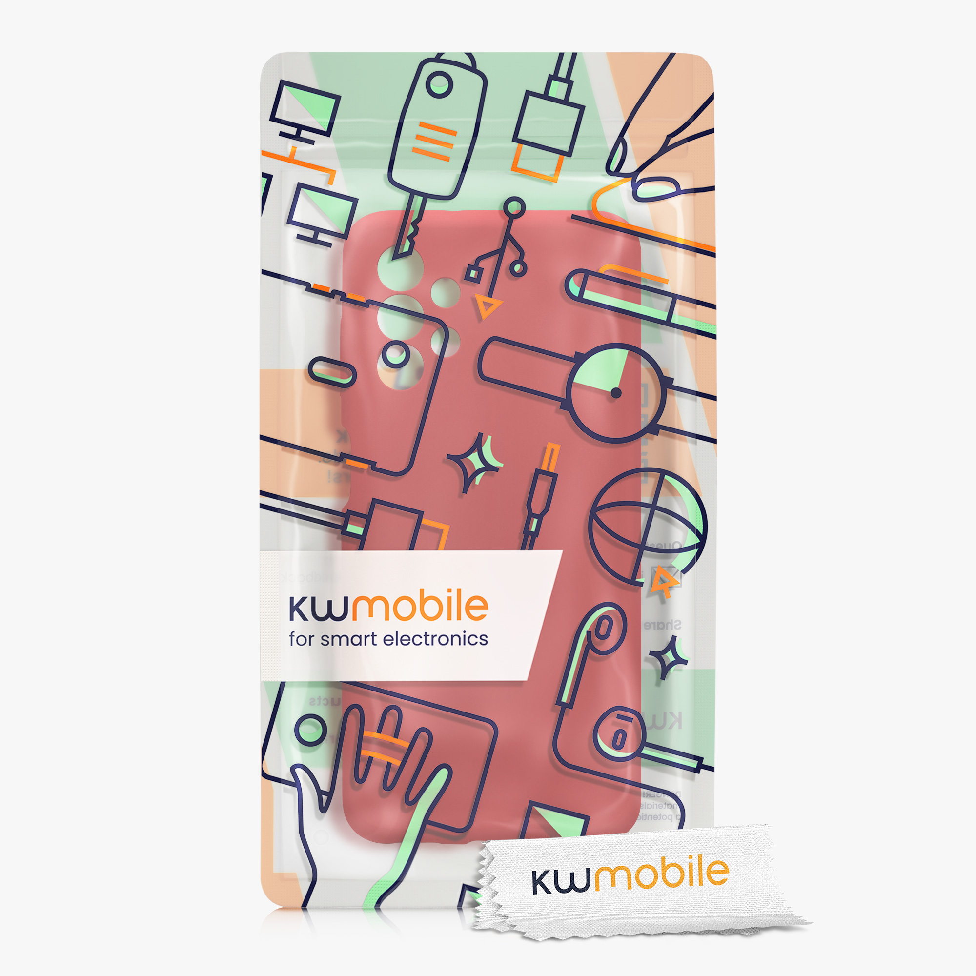 Kryt na mobil Samsung Galaxy A13 4G kwmobile slim matný TPU Klasická červená
