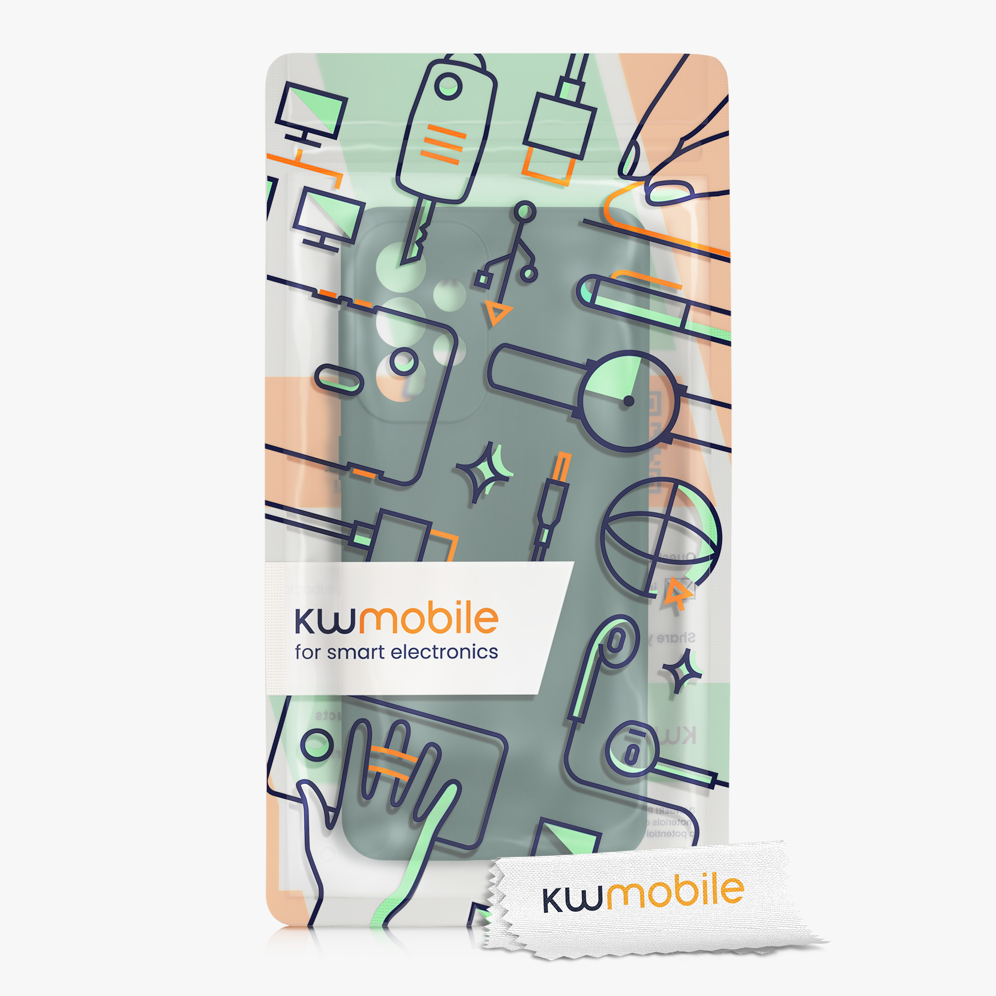 Kryt na mobil Samsung Galaxy A33 5G kwmobile TPU Mechová zelená