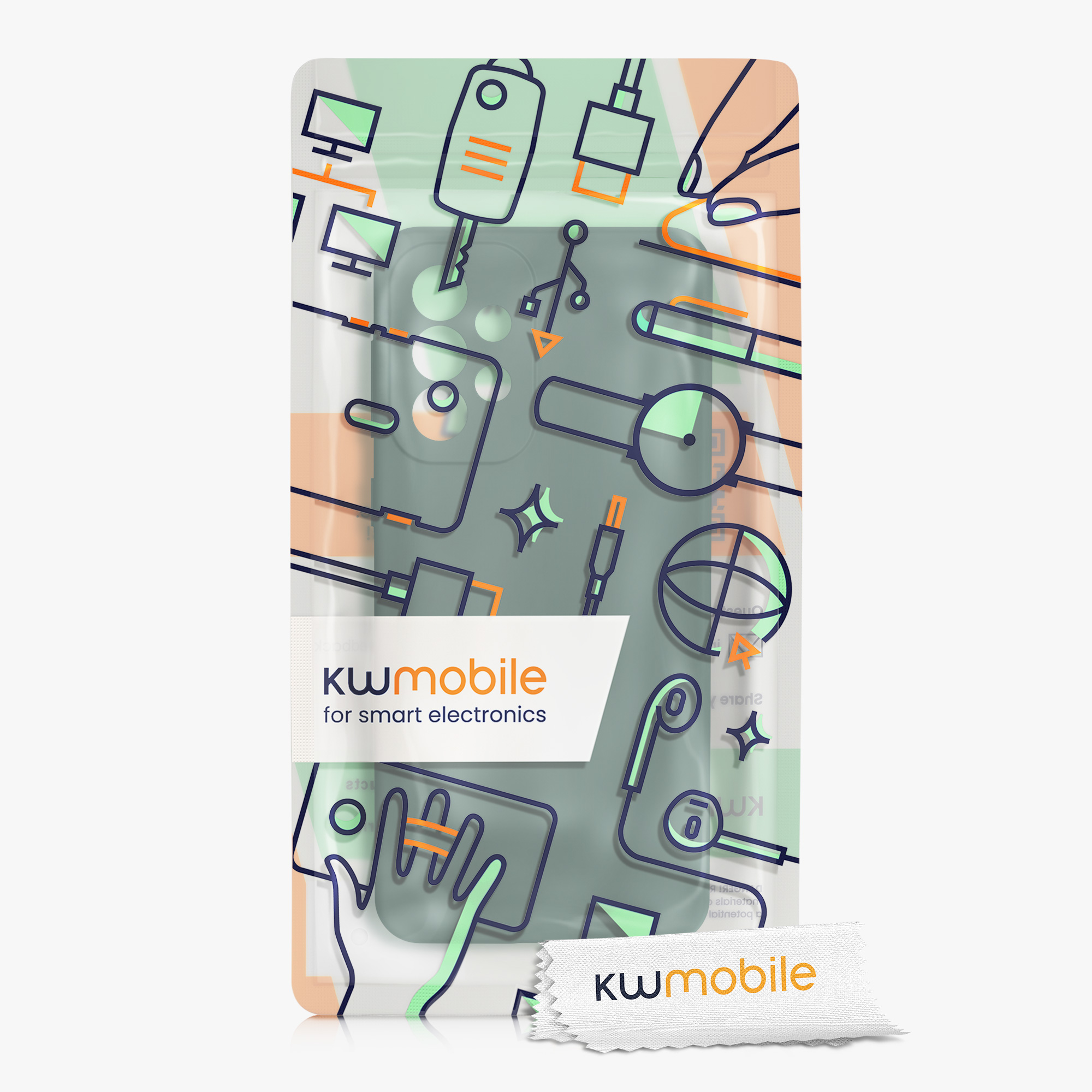 Kryt na mobil Samsung Galaxy A33 5G kwmobile TPU Modro-zelená
