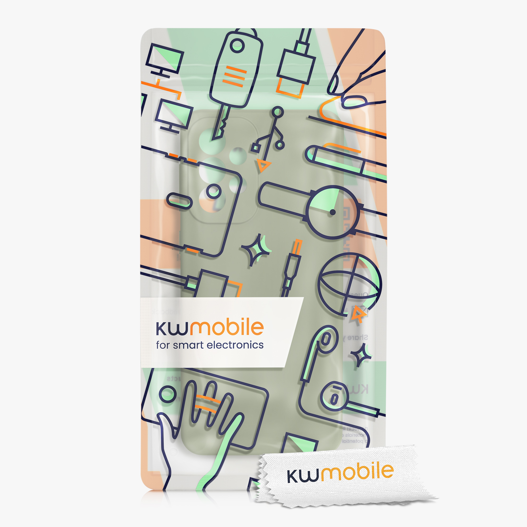 Kryt na mobil Samsung Galaxy A33 5G kwmobile TPU Šedo-zelená
