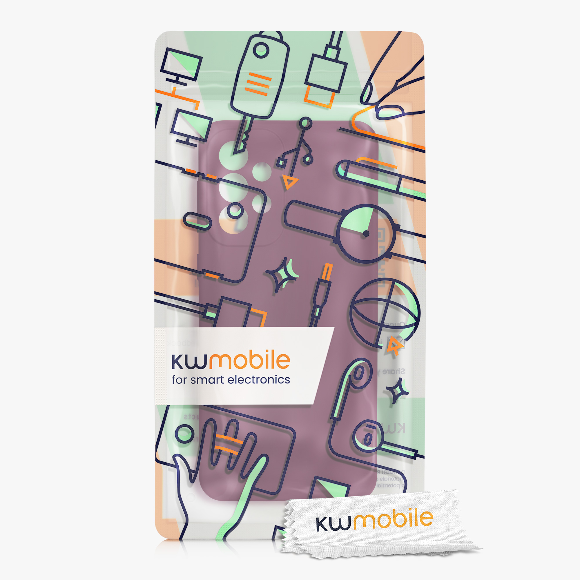 Kryt na mobil Samsung Galaxy A33 5G kwmobile TPU Bordeaux fialová