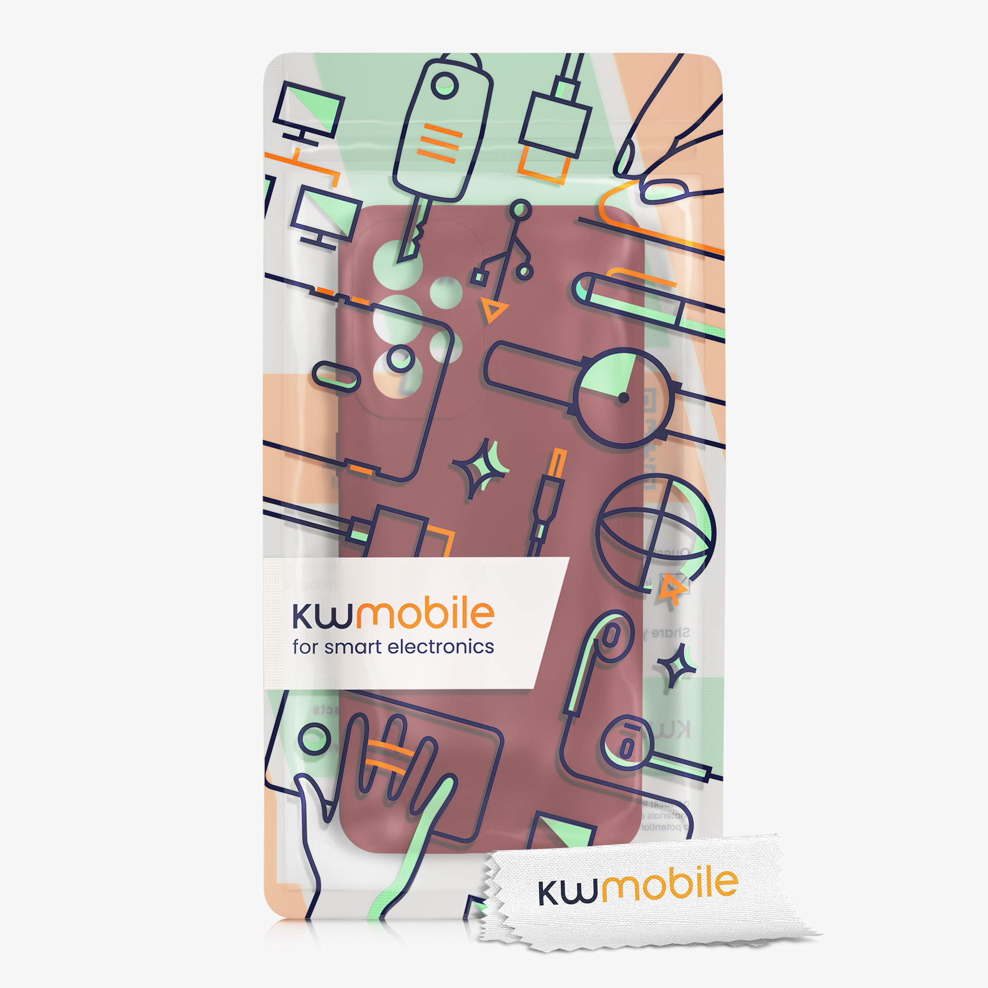 Kryt na mobil Samsung Galaxy A33 5G kwmobile TPU Červená rebarbora