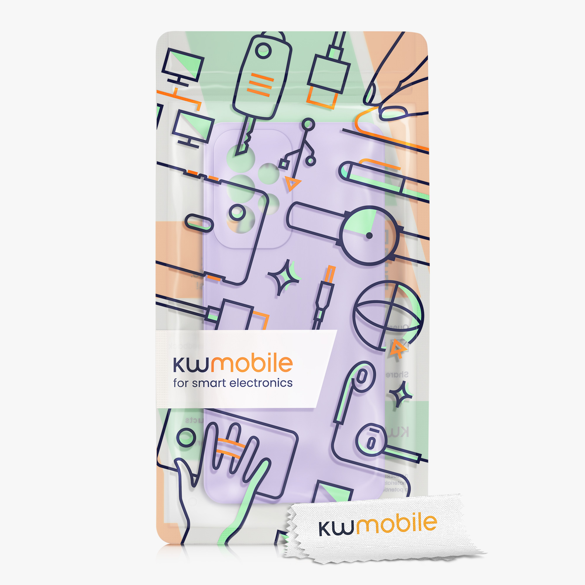 Kryt na mobil Samsung Galaxy A53 5G kwmobile TPU Levandulová