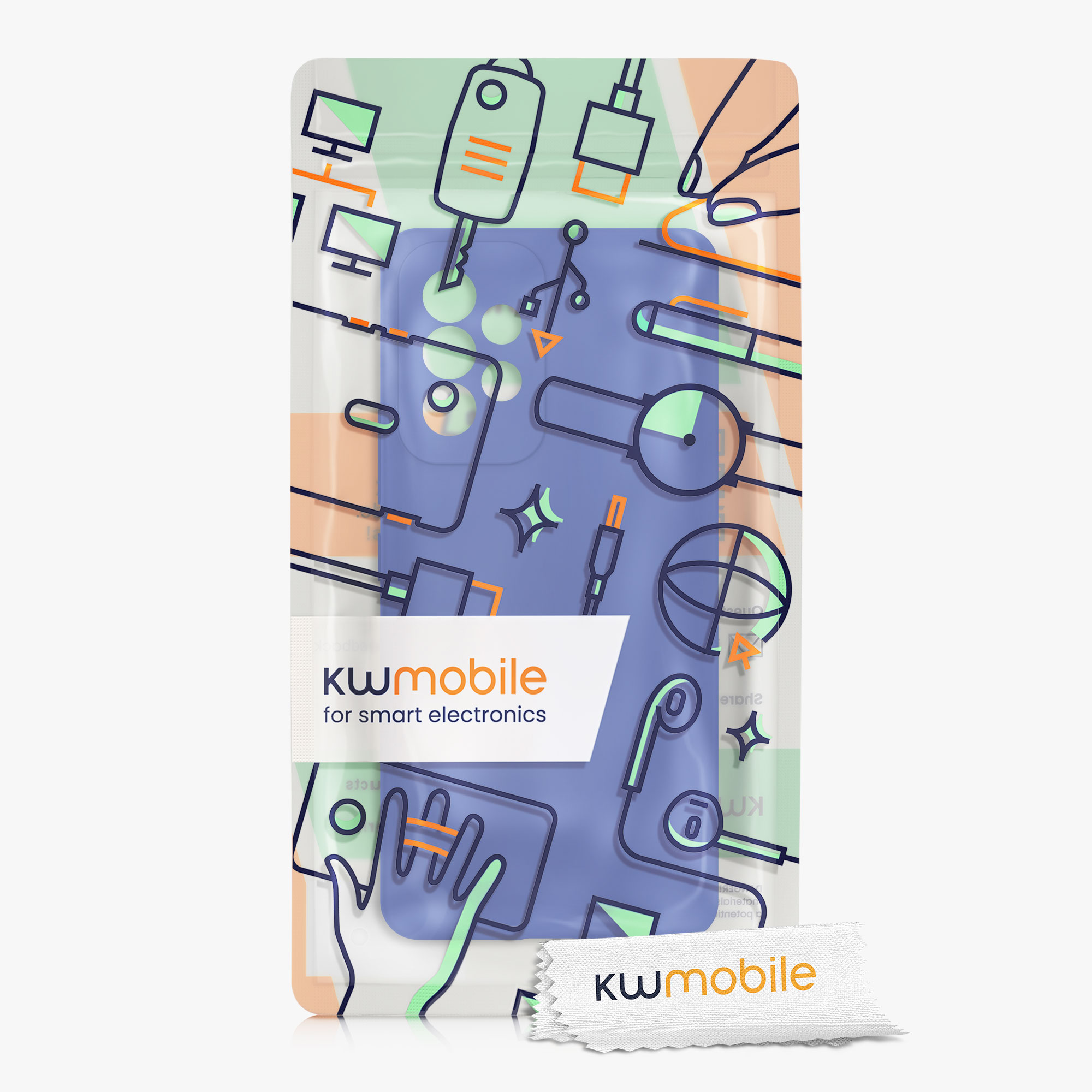 Kryt na mobil Samsung Galaxy A53 5G kwmobile TPU Baltická modrá