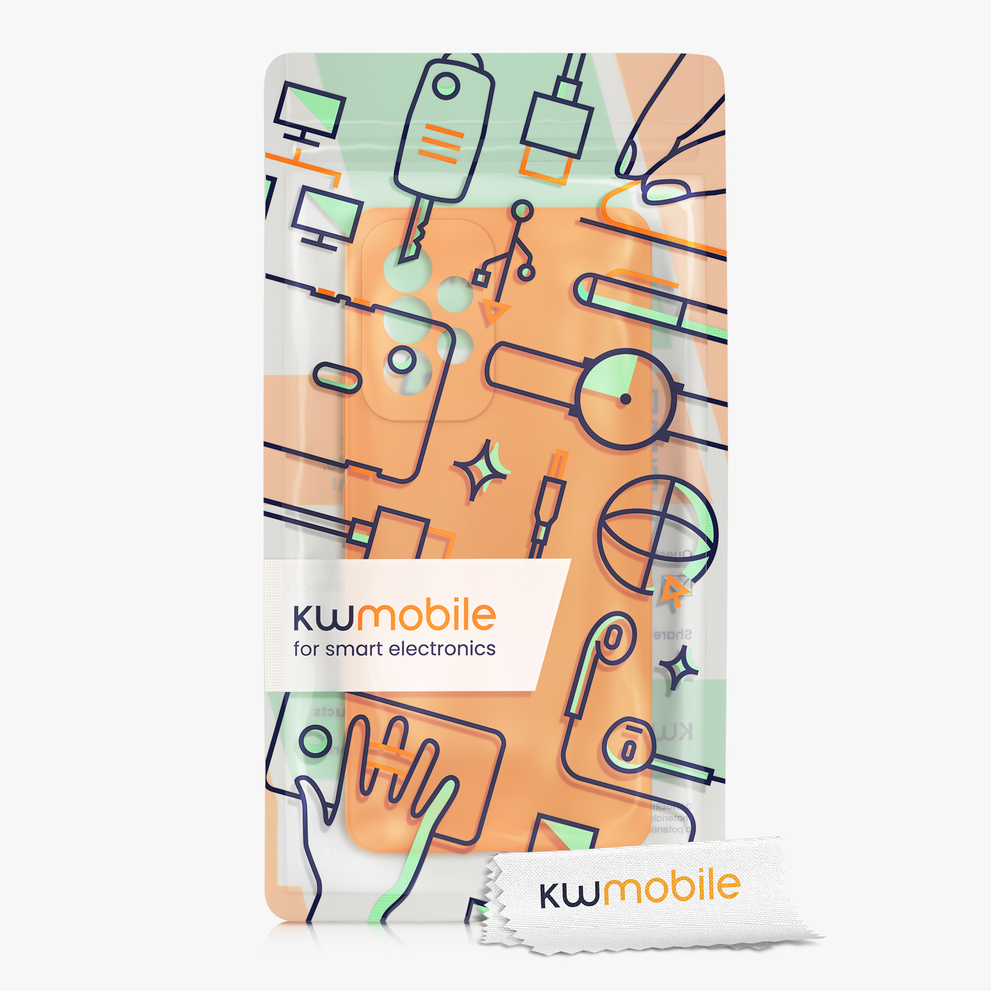 Kryt na mobil Samsung Galaxy A53 5G kwmobile TPU Ovocná oranžová