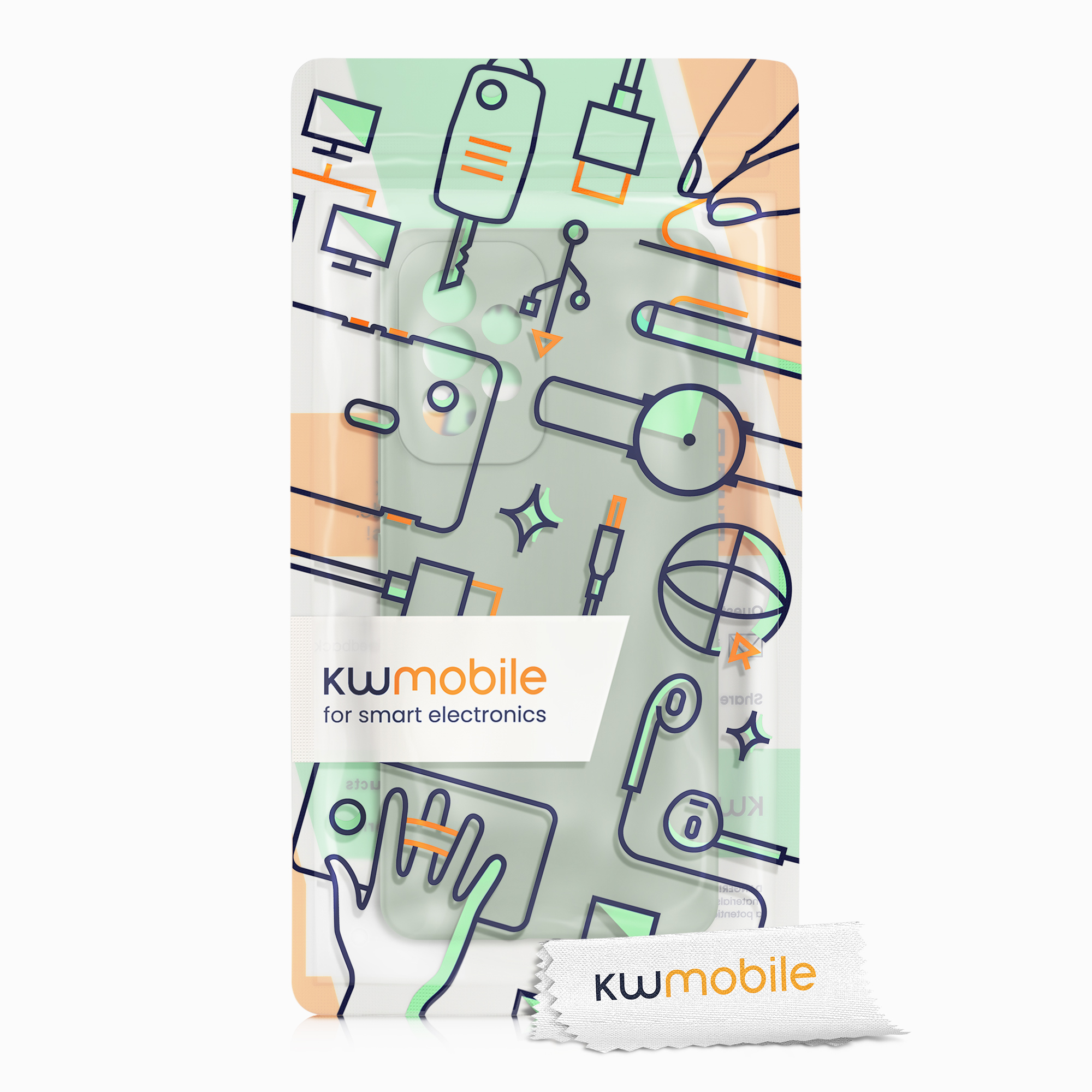 Kryt na mobil Samsung Galaxy A53 5G kwmobile TPU Šedo-zelená