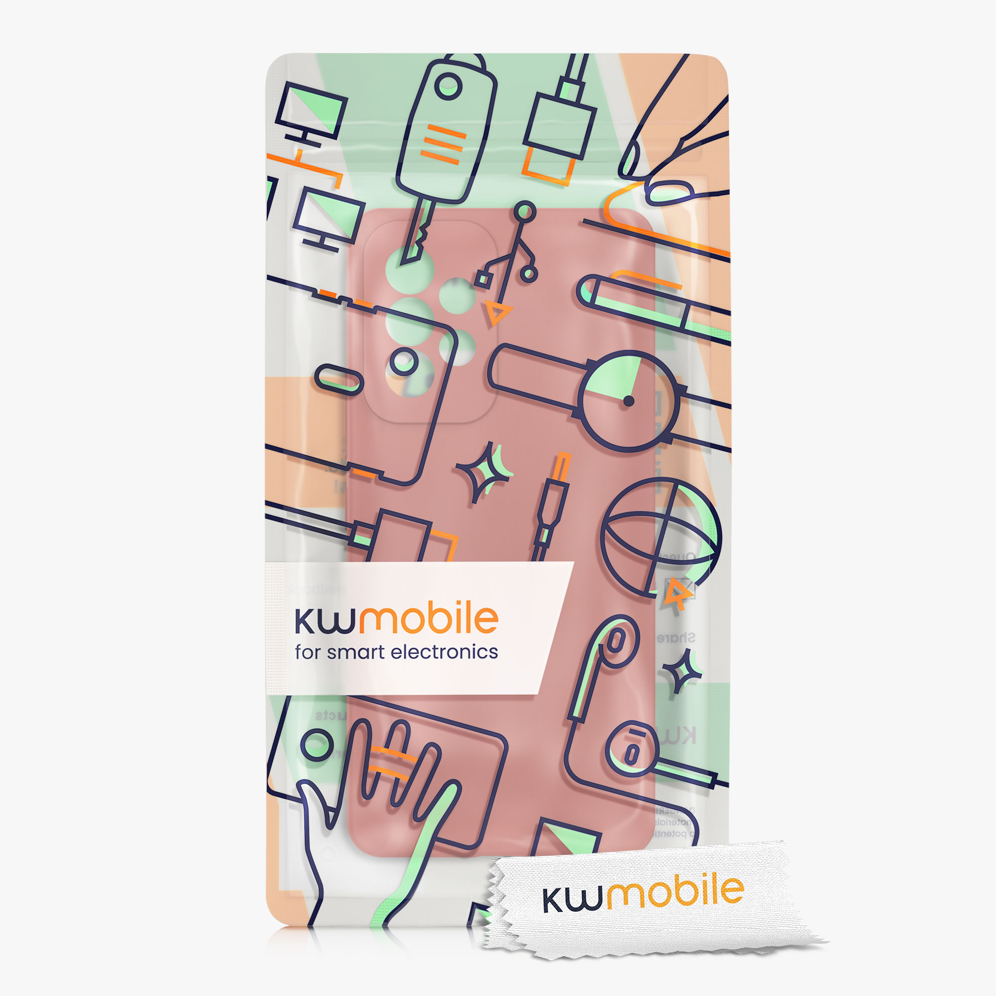 Kryt na mobil Samsung Galaxy A53 5G kwmobile TPU Winter Rose