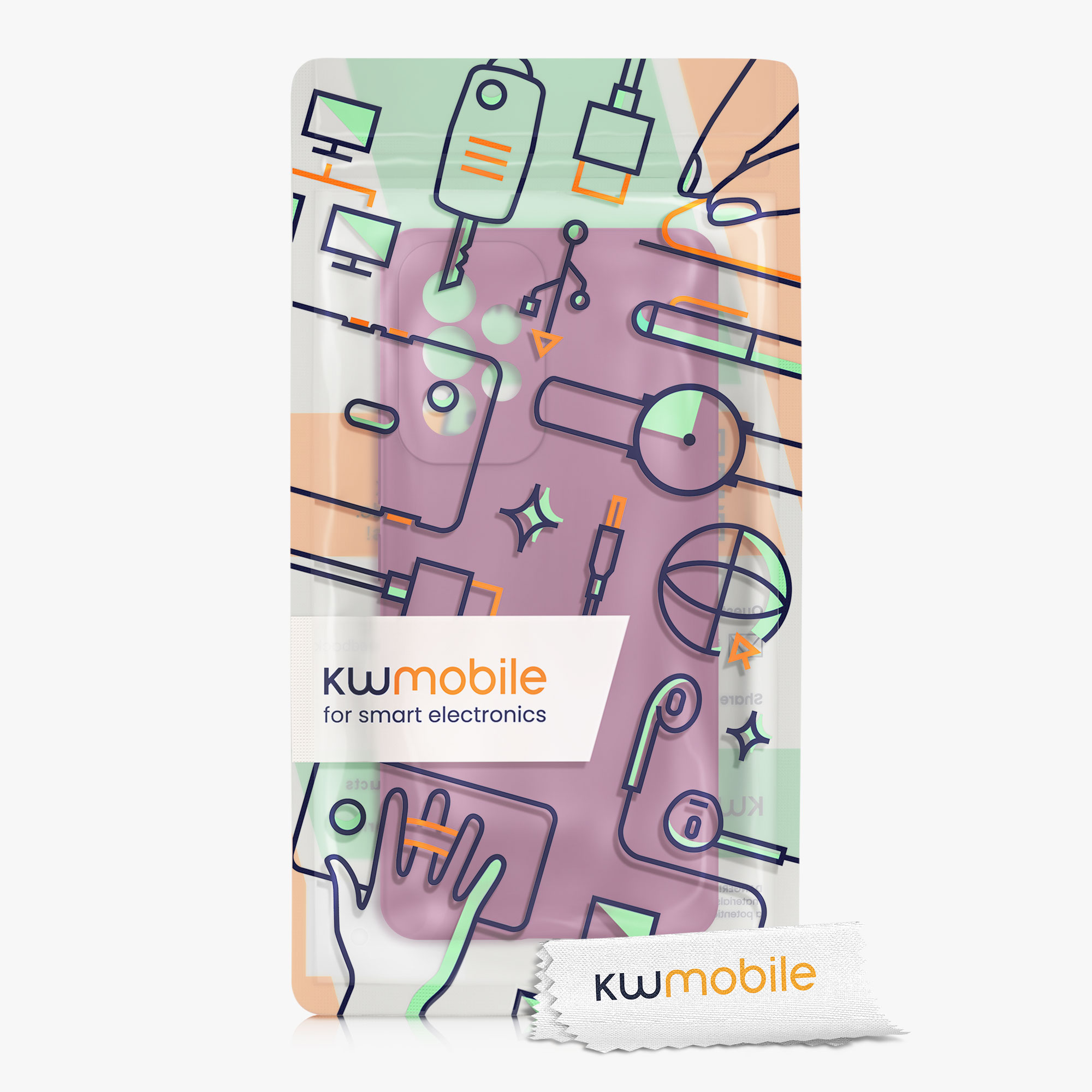 Kryt na mobil Samsung Galaxy A53 5G kwmobile TPU Purpurová magenta