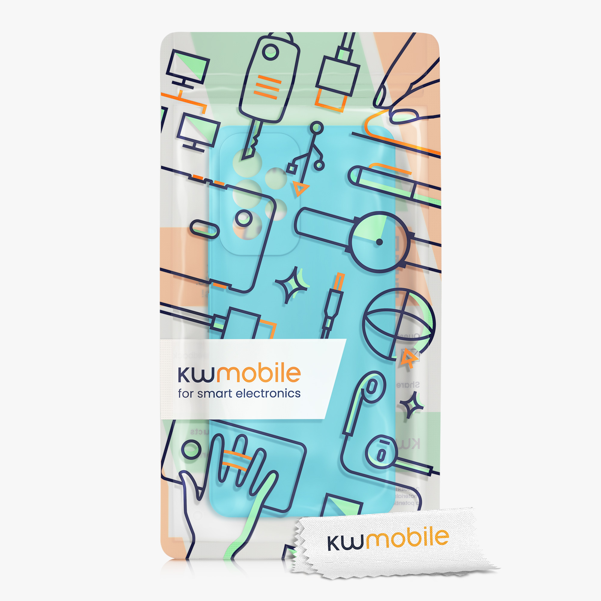 Kryt na mobil Samsung Galaxy A53 5G kwmobile TPU Chladný ledovec