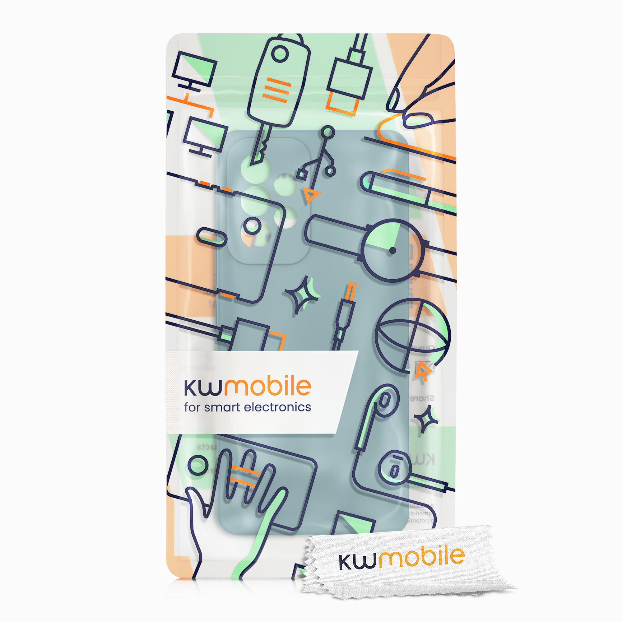 Kryt na mobil Samsung Galaxy A53 5G kwmobile TPU Arktická noc