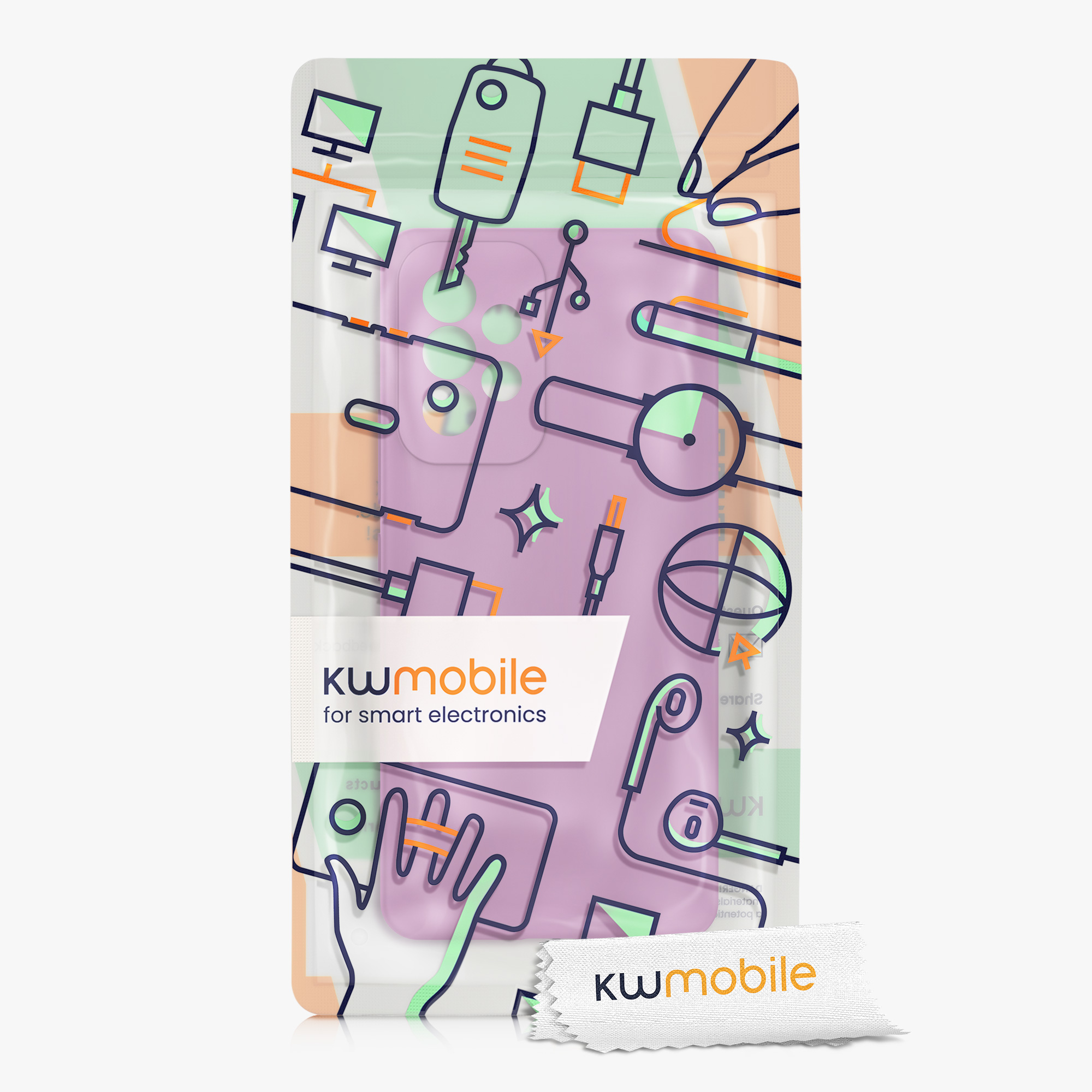Kryt na mobil Samsung Galaxy A53 5G kwmobile TPU Orchidejová fialová