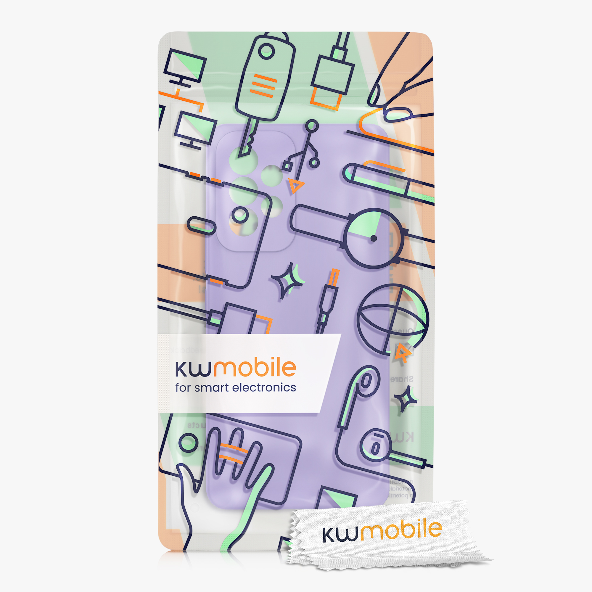 Kryt na mobil Samsung Galaxy A53 5G kwmobile TPU Fialová