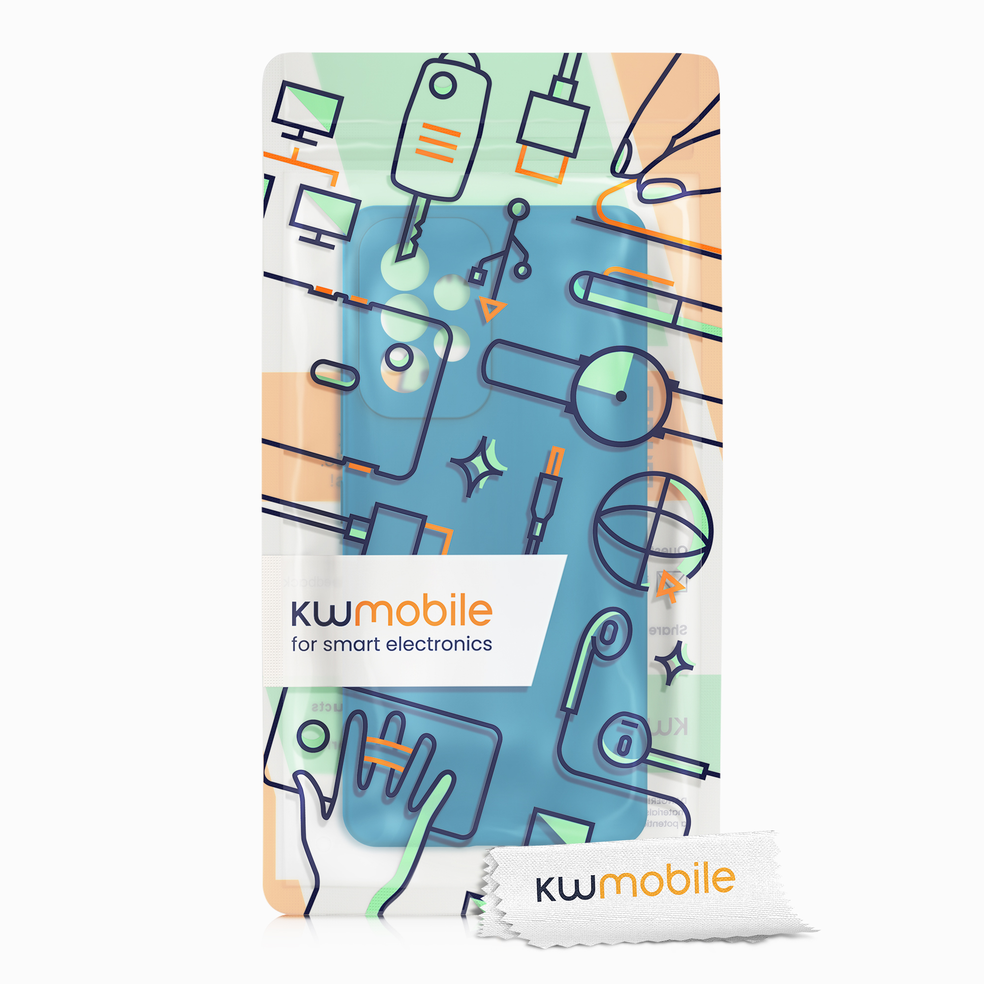 Kryt na mobil Samsung Galaxy A53 5G kwmobile TPU Karibská modrá