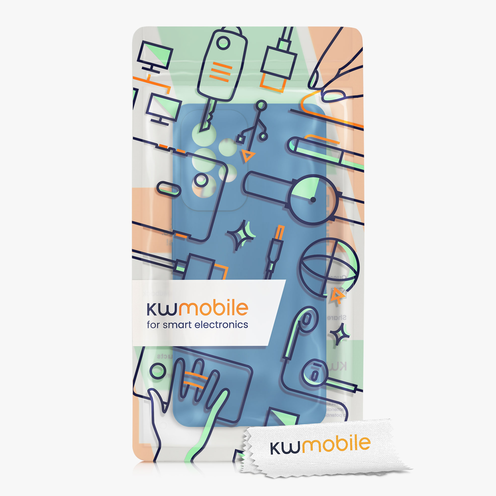 Kryt na mobil Samsung Galaxy A53 5G kwmobile TPU Modrý útes