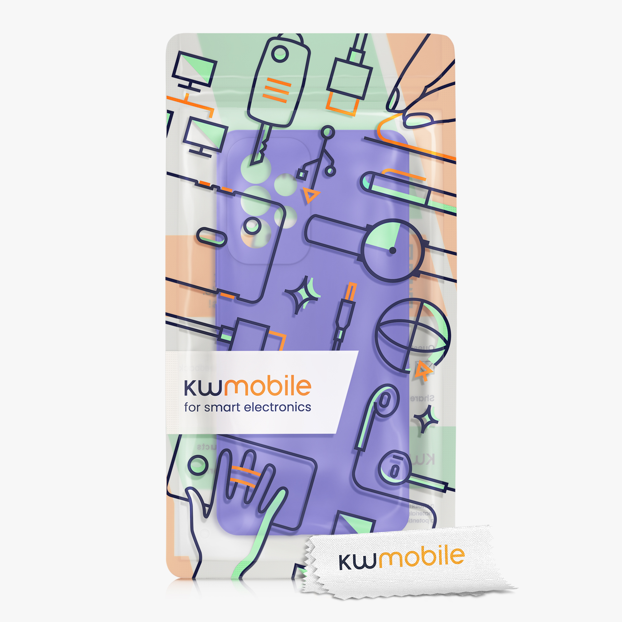 Kryt na mobil Samsung Galaxy A53 5G kwmobile TPU Modrá fialová