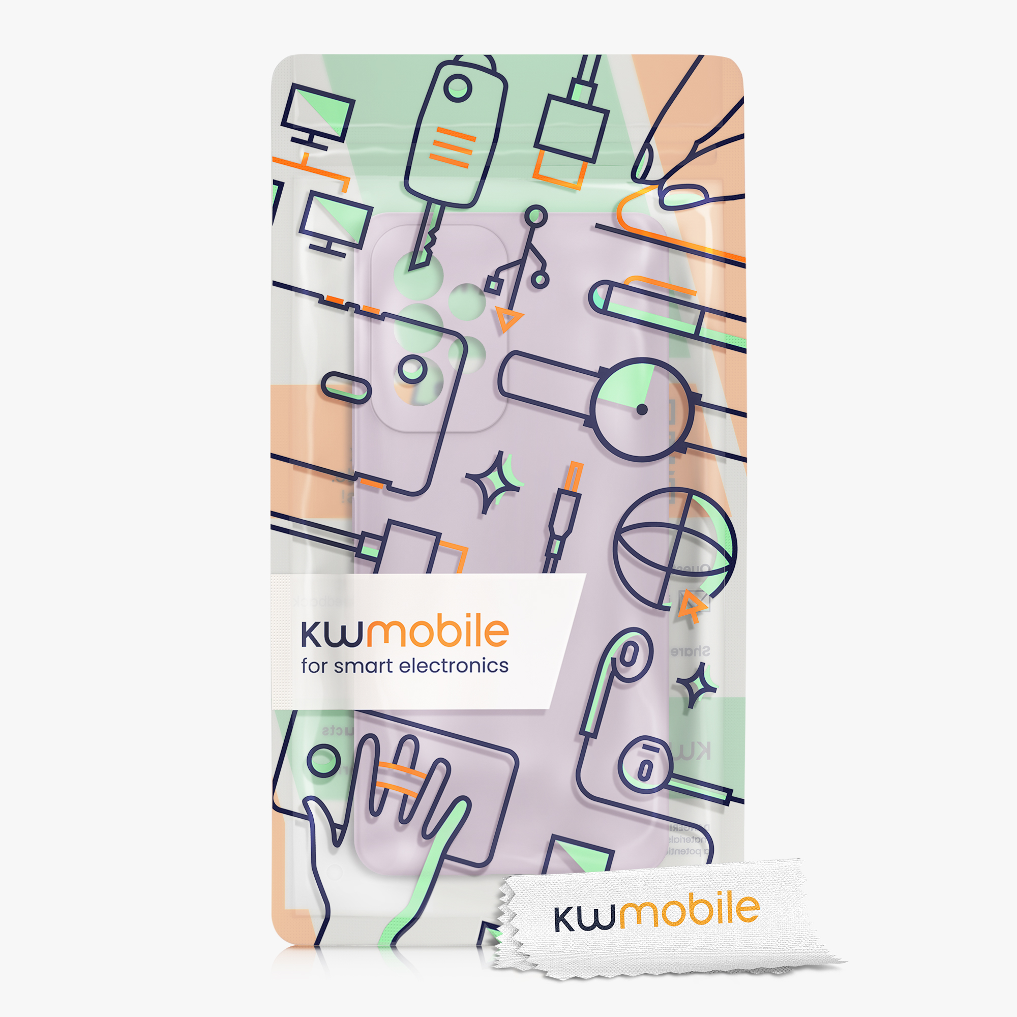 Kryt na mobil Samsung Galaxy A53 5G kwmobile TPU Nahá lila