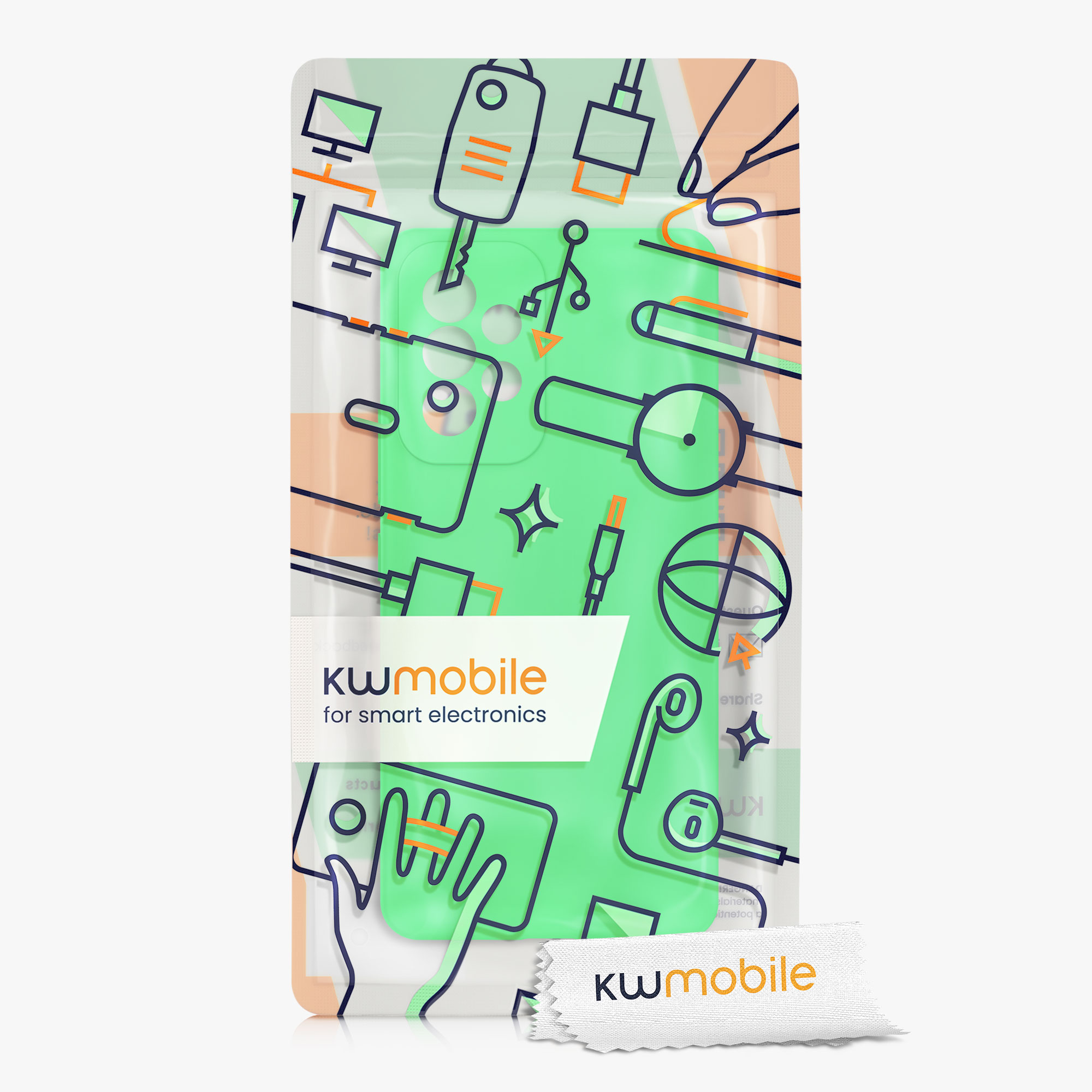 Kryt na mobil Samsung Galaxy A53 5G kwmobile TPU Neonová zelená