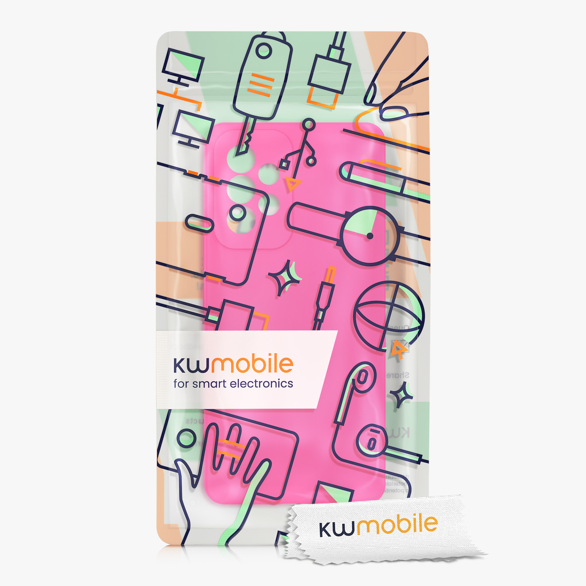 Kryt na mobil Samsung Galaxy A53 5G kwmobile TPU Neonová růžová