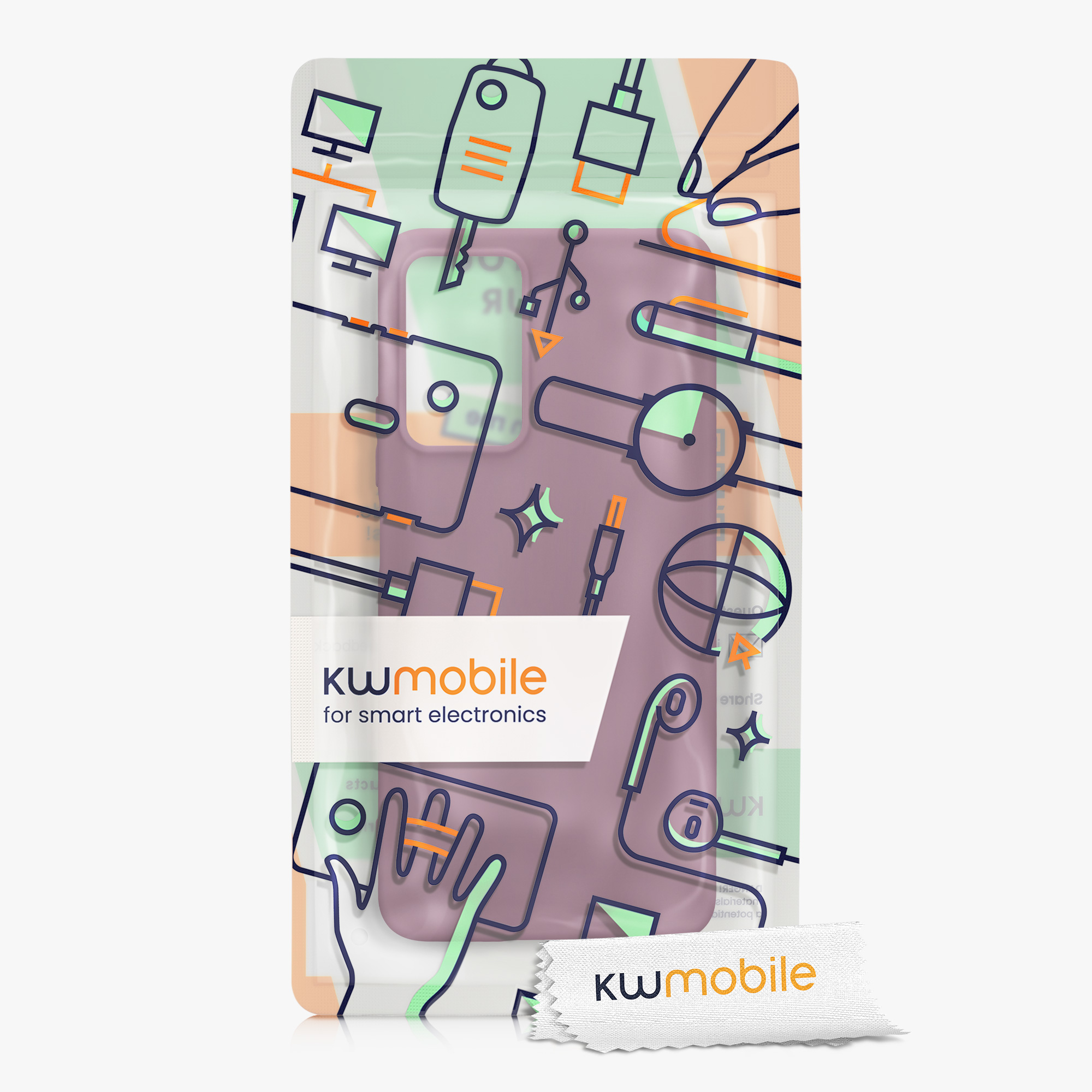 Kryt Xiaomi Redmi Note 11 Pro+ 5G silikonový TPU červená kwmobile