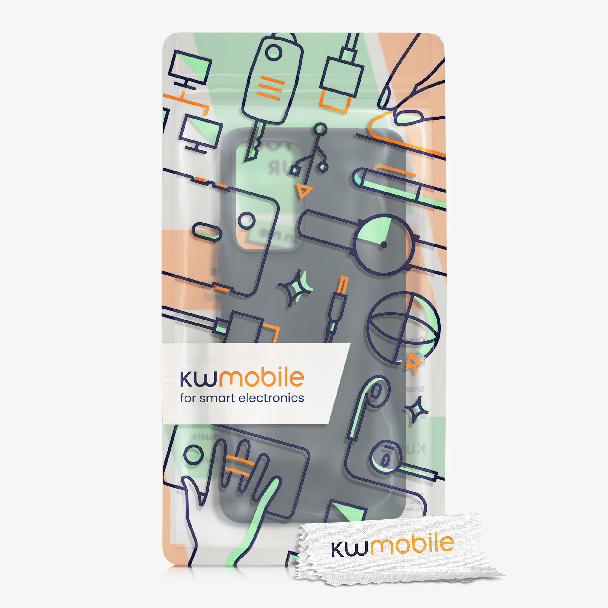 Kryt Xiaomi Redmi Note 11 Pro+ 5G silikonový TPU tmavá břidlice kwmobile