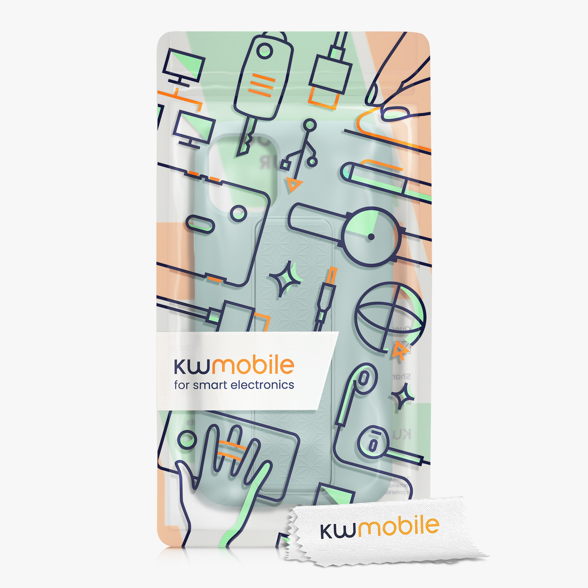 Kryt na mobil kwmobile iPhone 11 - poutko, Mint