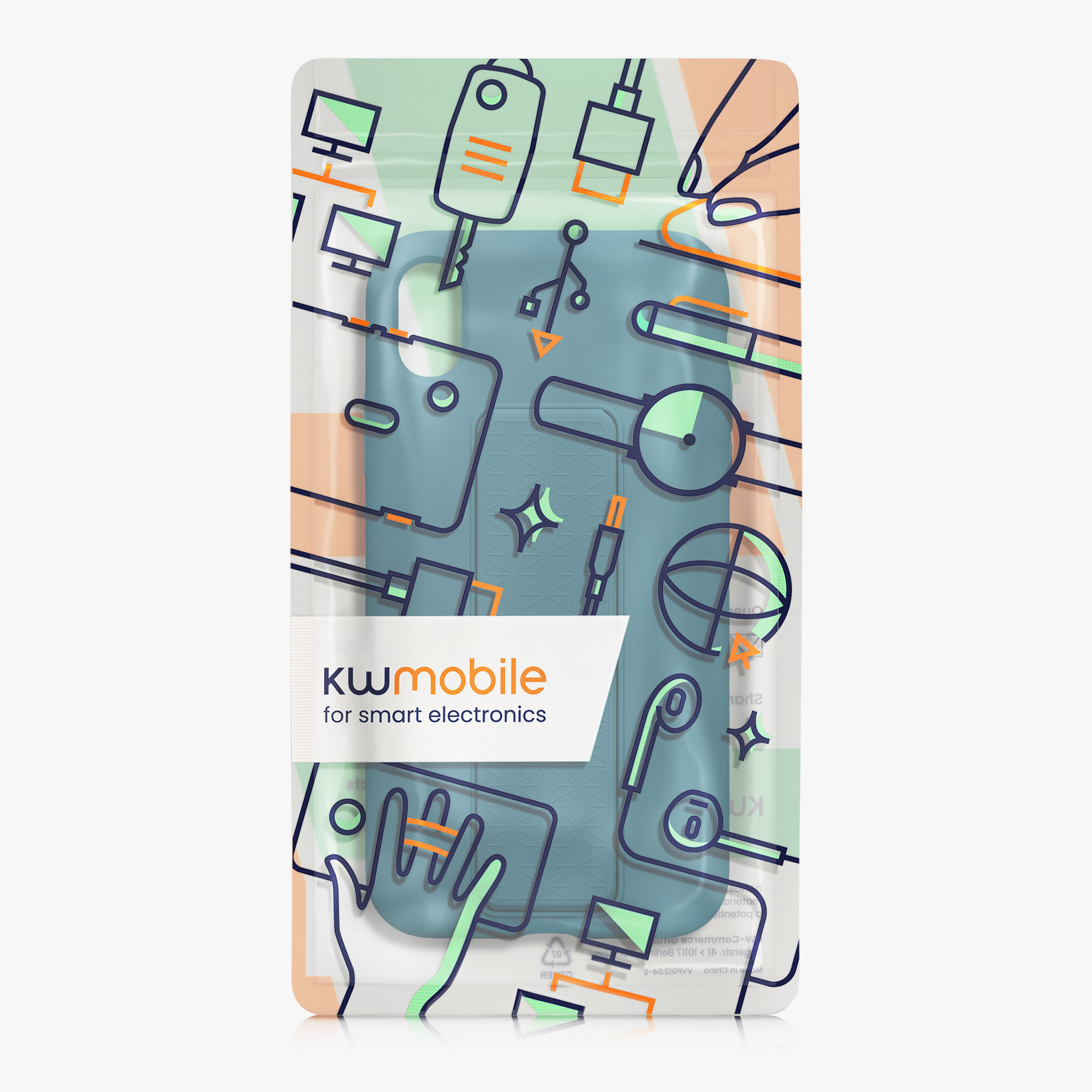 Silikonový kryt na mobil kwmobile pro Apple iPhone XR - matná petrolejová