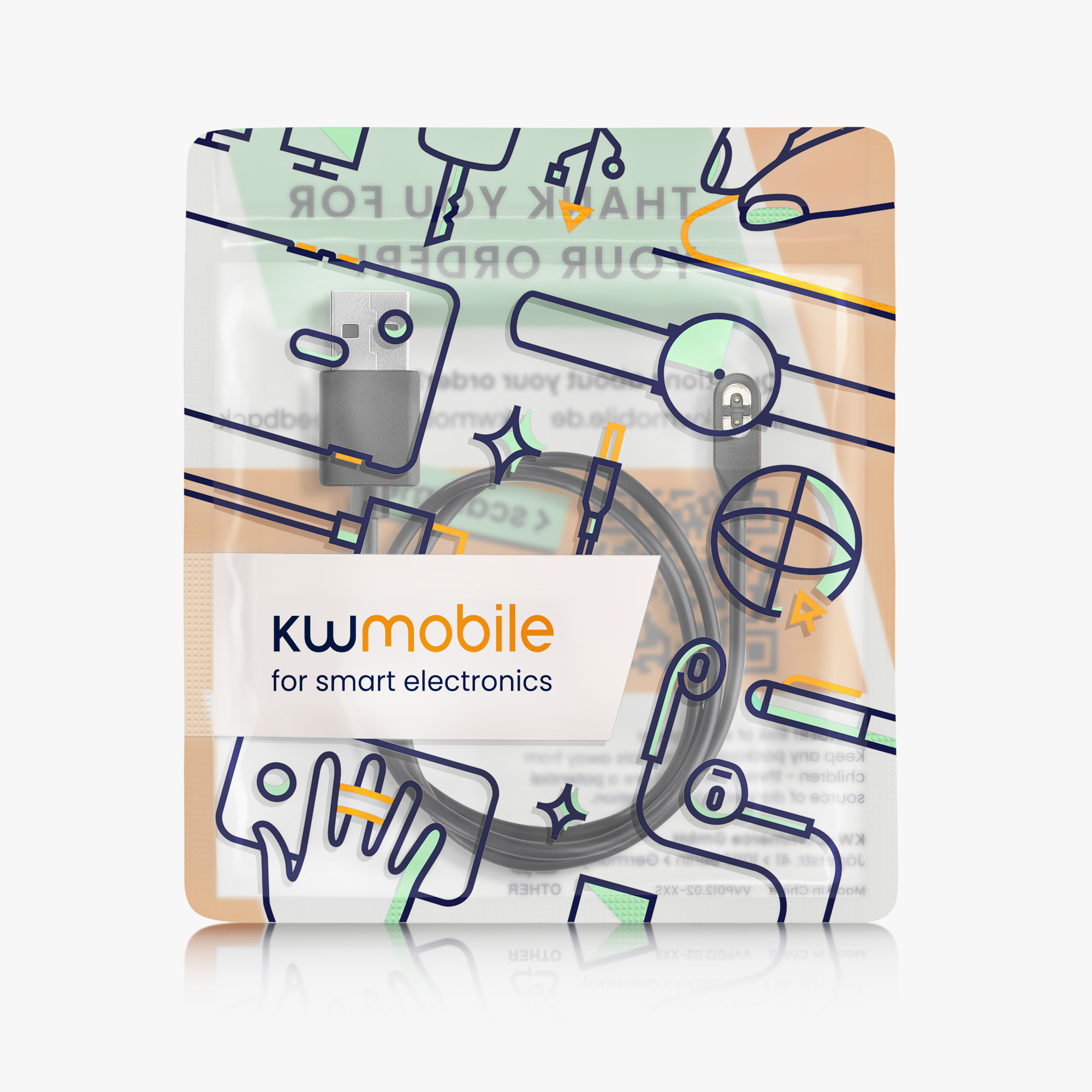 Nabíjecí kabel AfterShokz Aeropex AS800 / OpenComm ASC100SG kwmobile USB-A černý