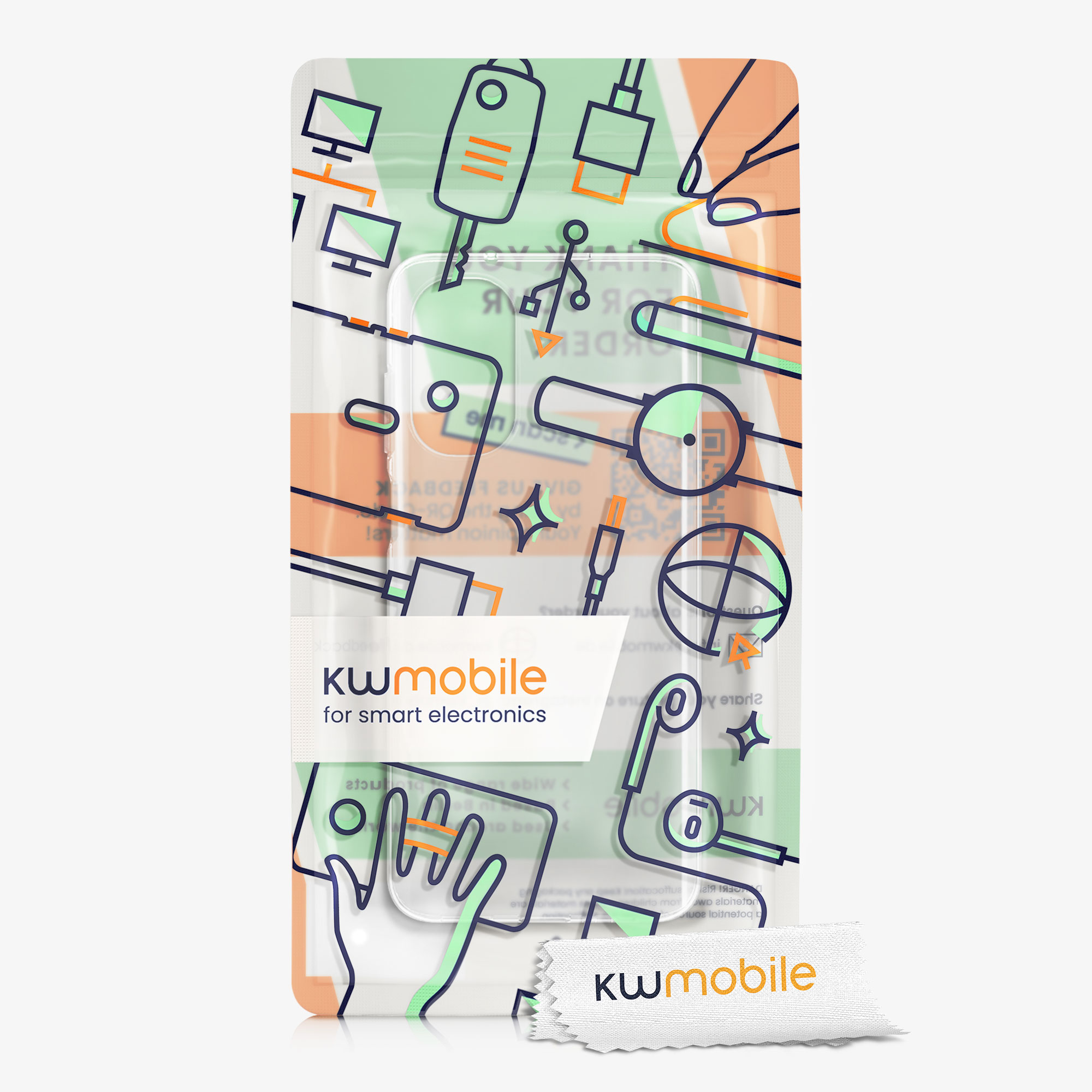 Transparentní kryt kwmobile pro Motorola Moto G52 / Moto G82 5G - Transparentní