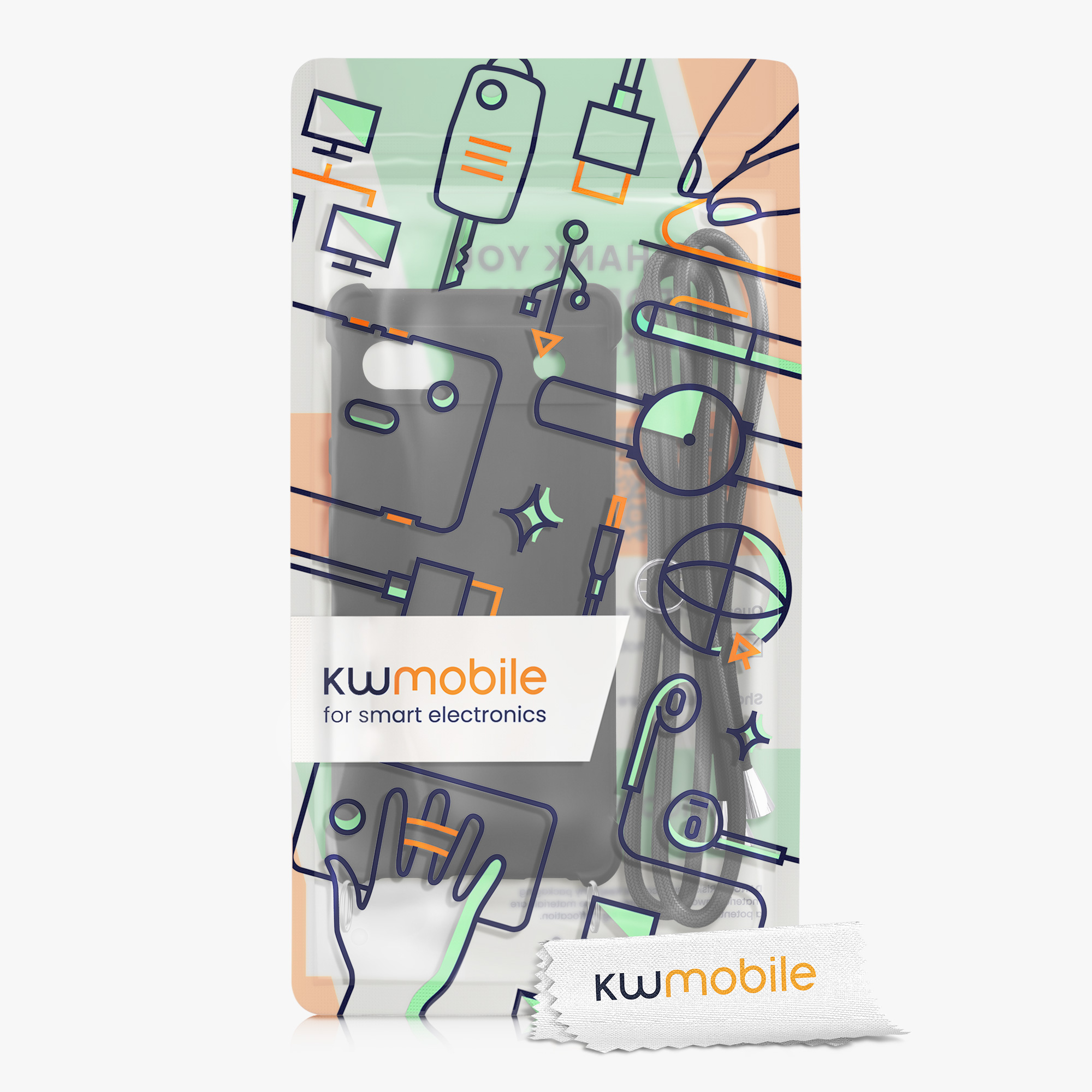Crossbody kryt kwmobile pro Google Pixel 6 - černá