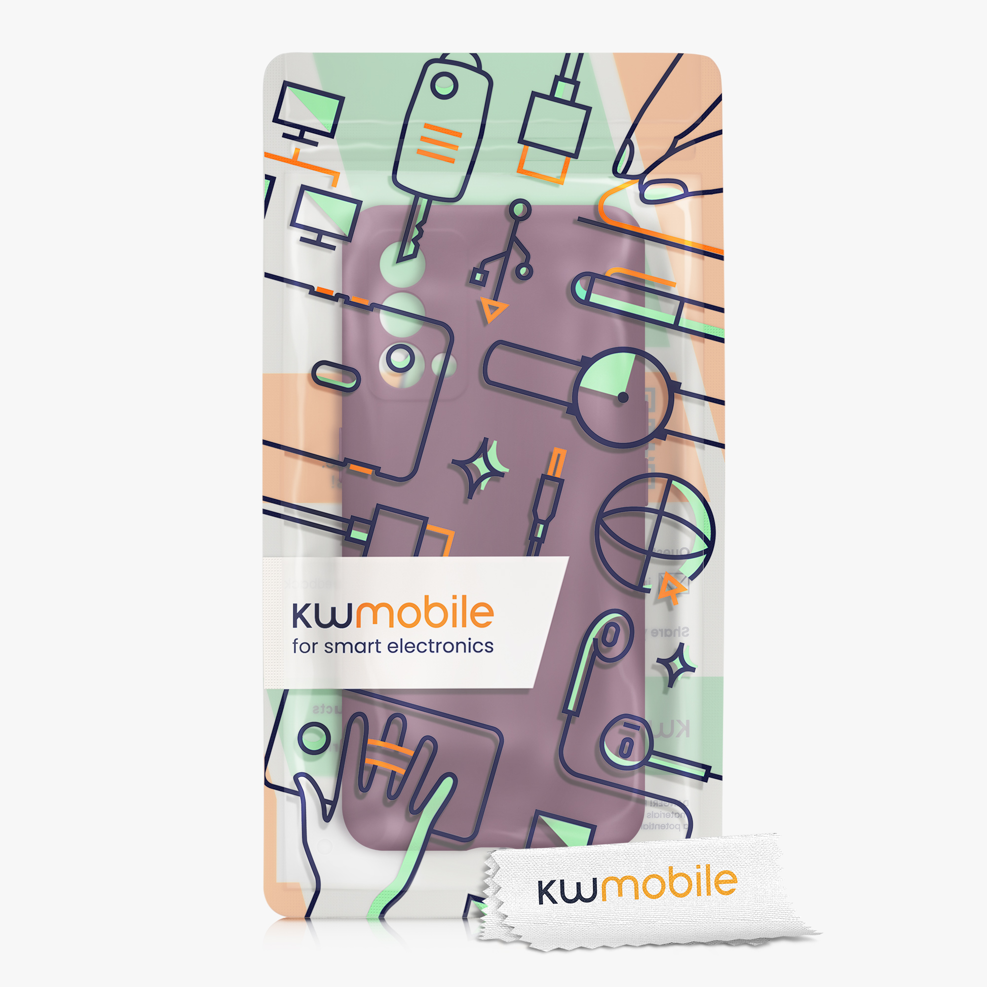 Kryt kwmobile pro Realme GT Master Edition - vínově fialová