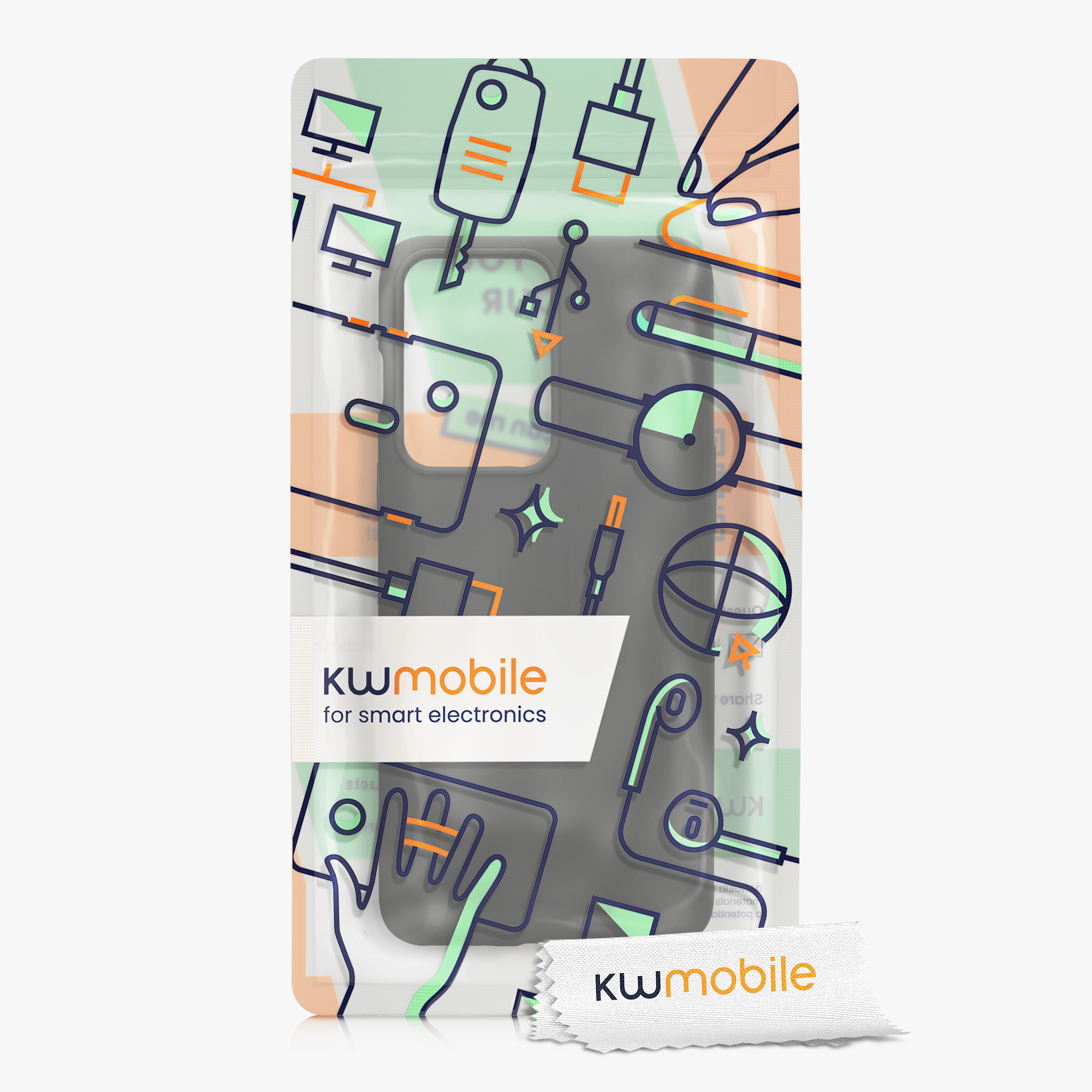 Kwmobile Silikonový kryt OnePlus Nord 2T 5G černá