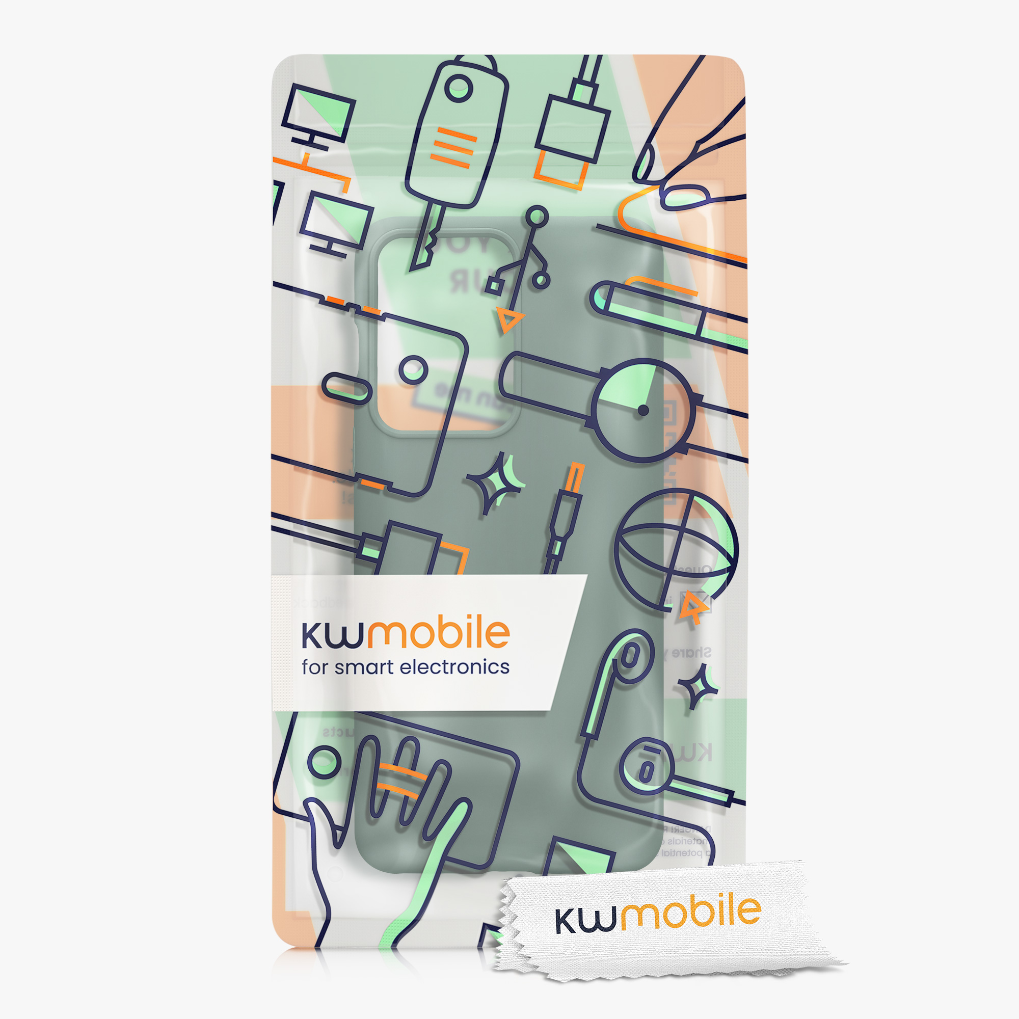 Kwmobile Silikonový kryt OnePlus Nord 2T 5G lesní zelená
