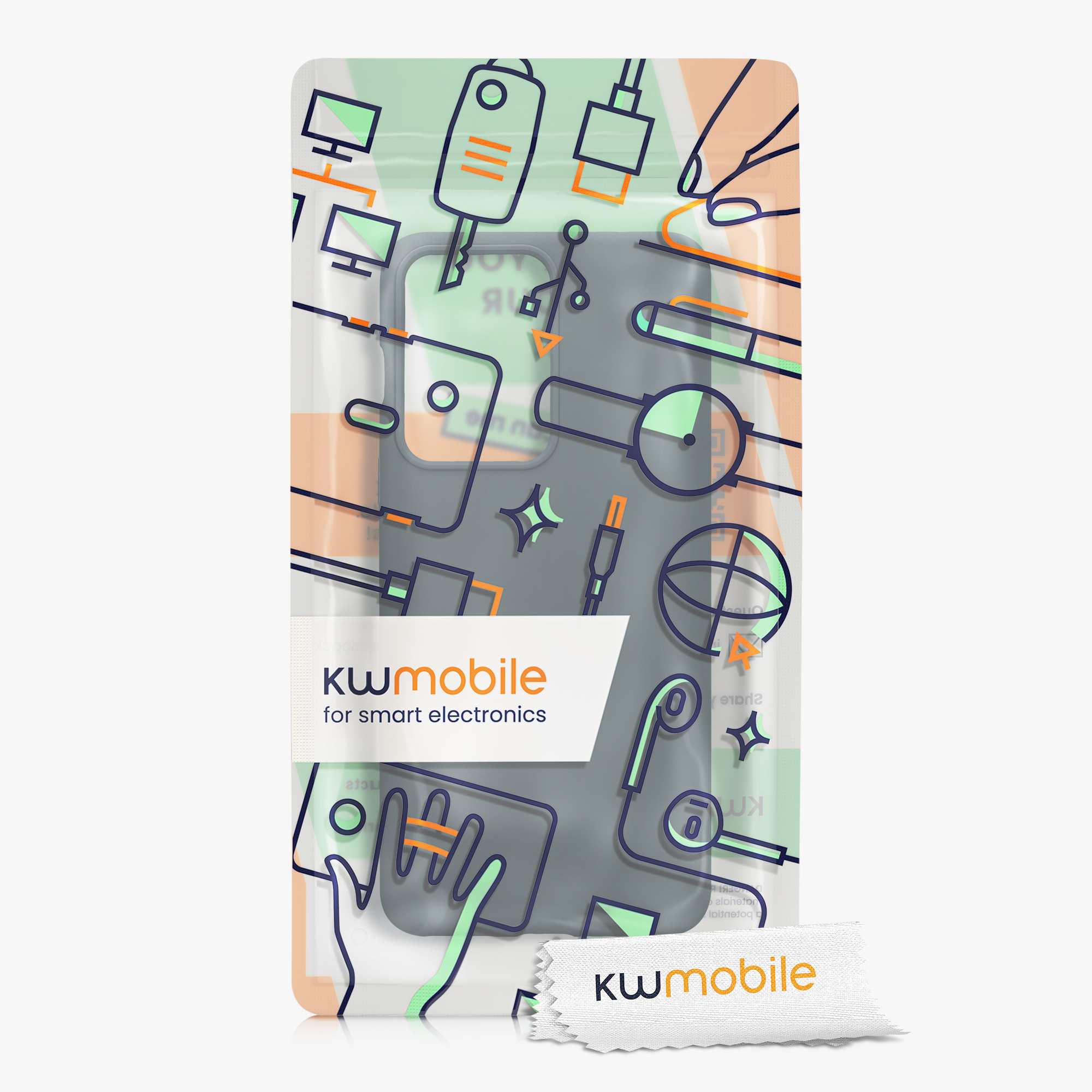 Kwmobile Silikonový kryt OnePlus Nord 2T 5G tmavě šedá