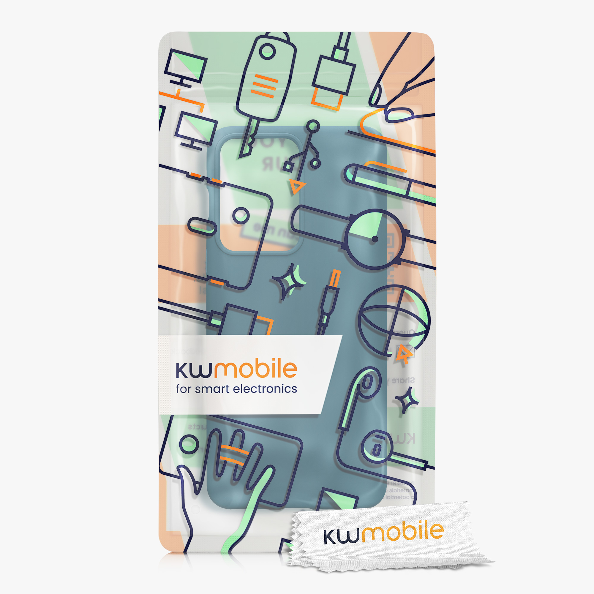 Kwmobile Silikonový kryt OnePlus Nord 2T 5G matná petrolejová