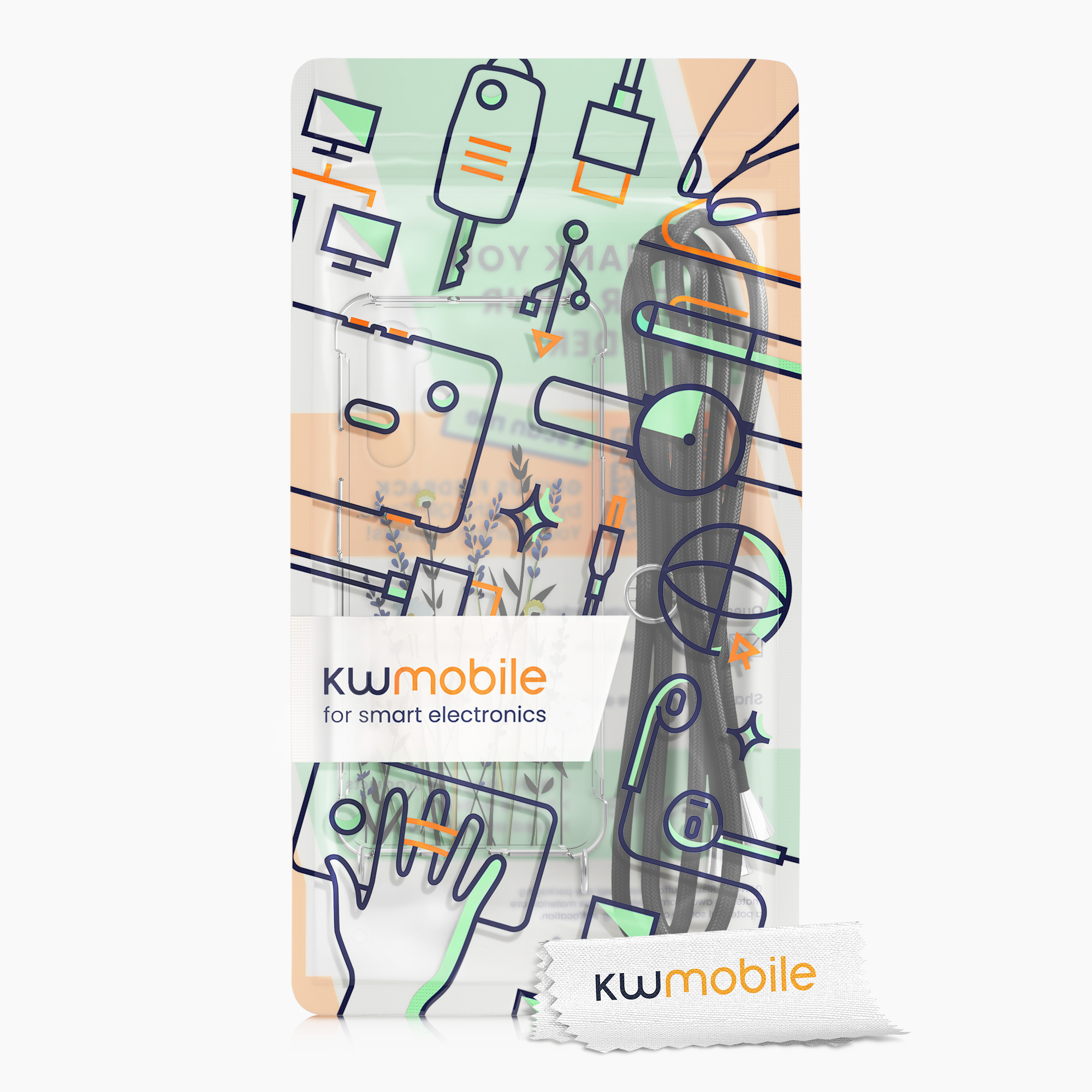 Kwmobile Crossbody pouzdro OnePlus Nord transparentní