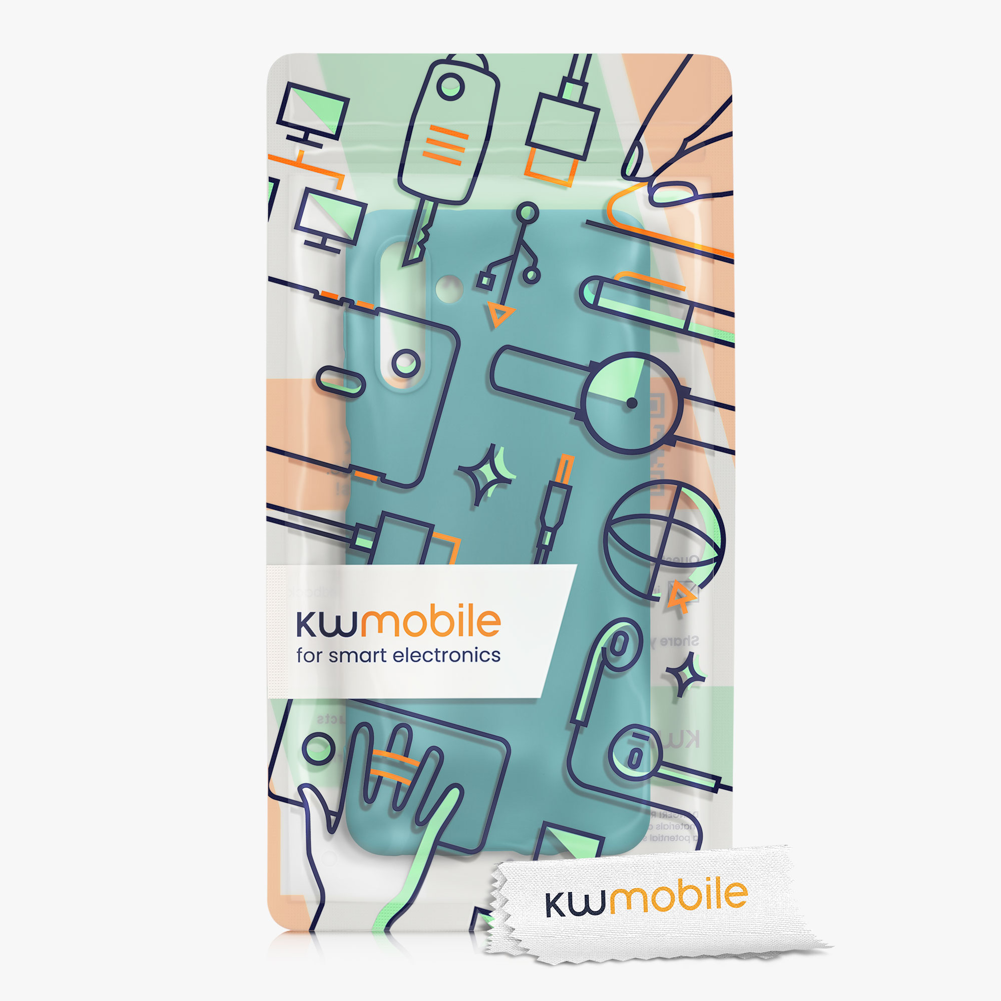 Kryt na mobil Samsung Galaxy A13 5G kwmobile TPU Matná petrolejová