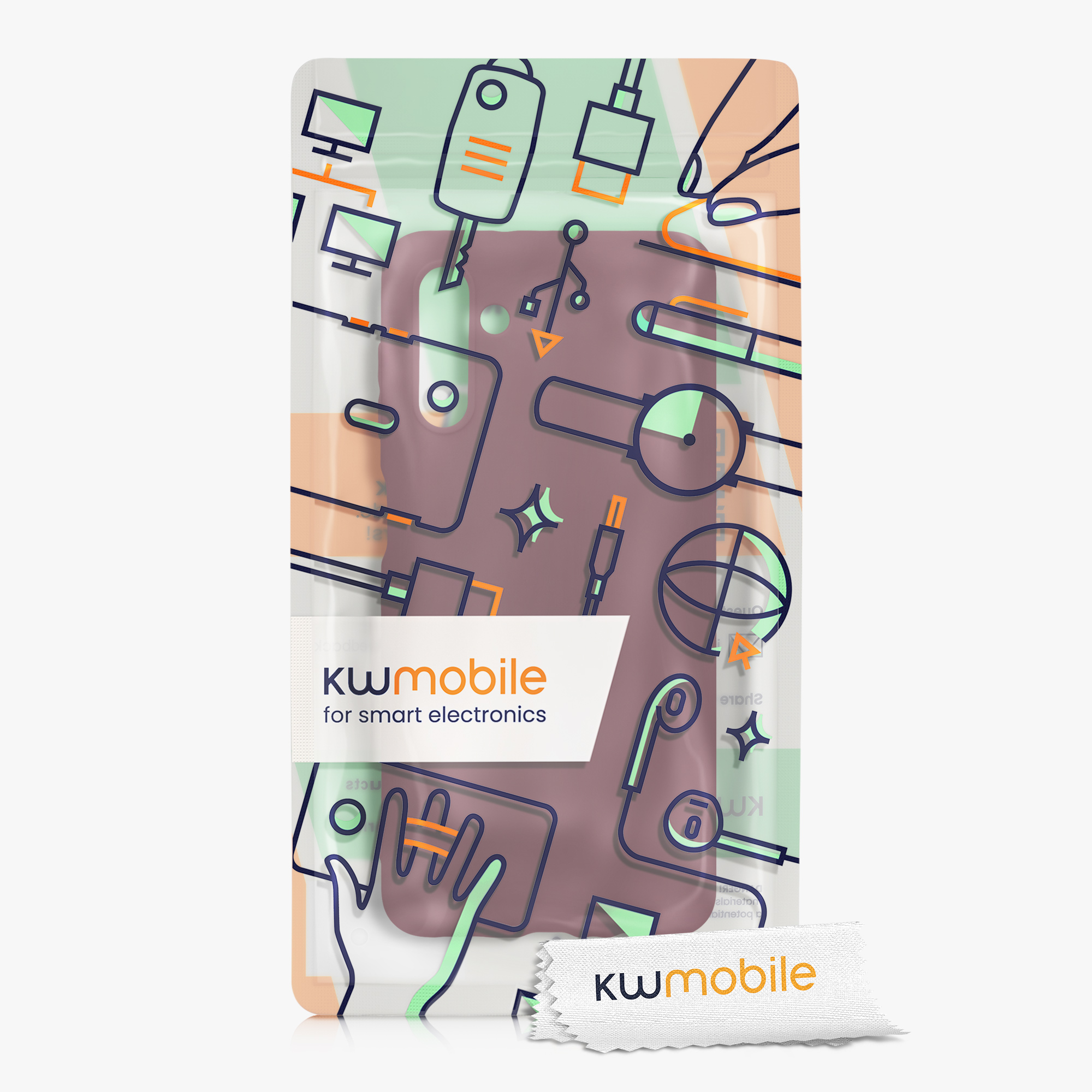 Kryt na mobil Samsung Galaxy A04s kwmobile TPU vínově fialový