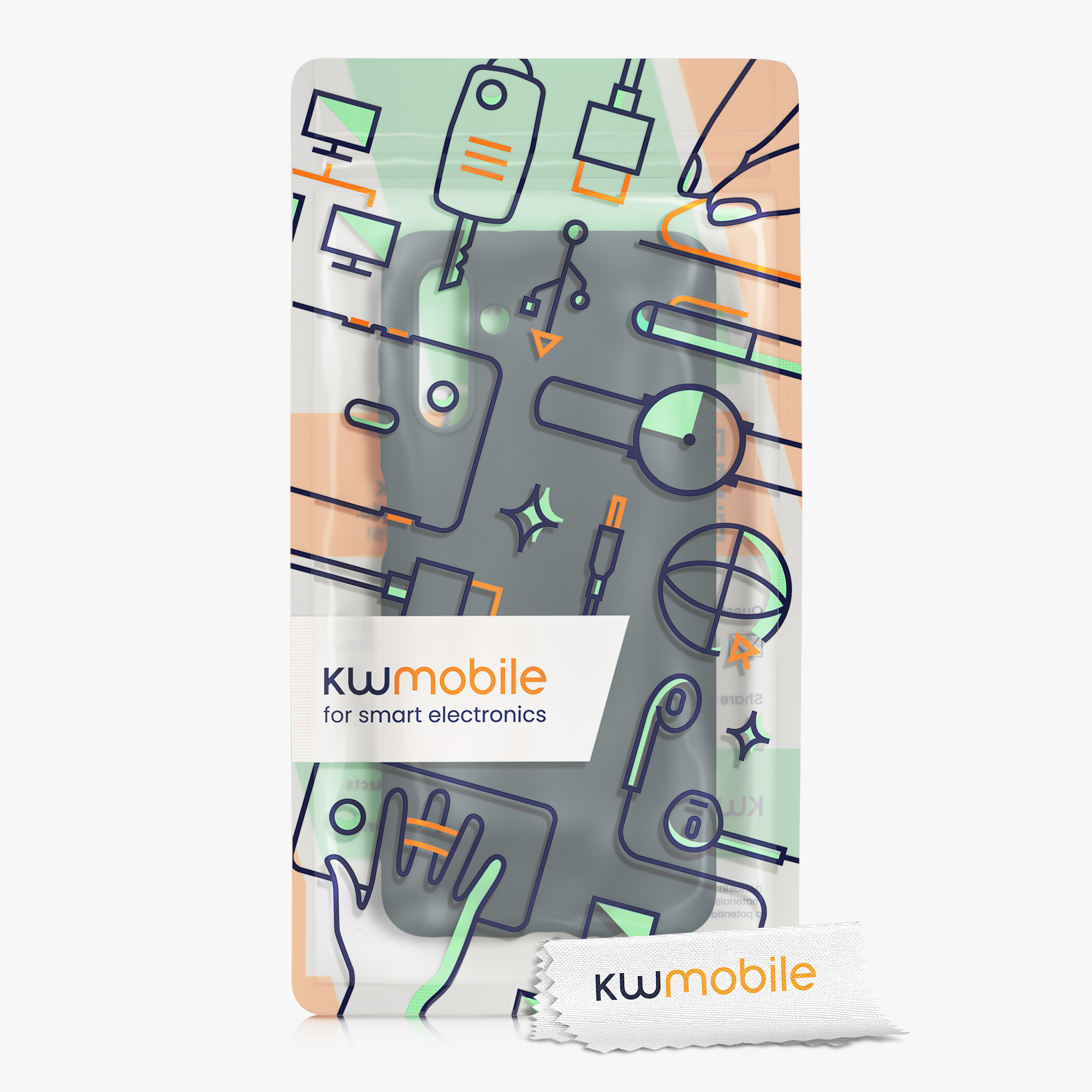 Kryt na mobil Samsung Galaxy A04s kwmobile TPU tmavě břidlicový
