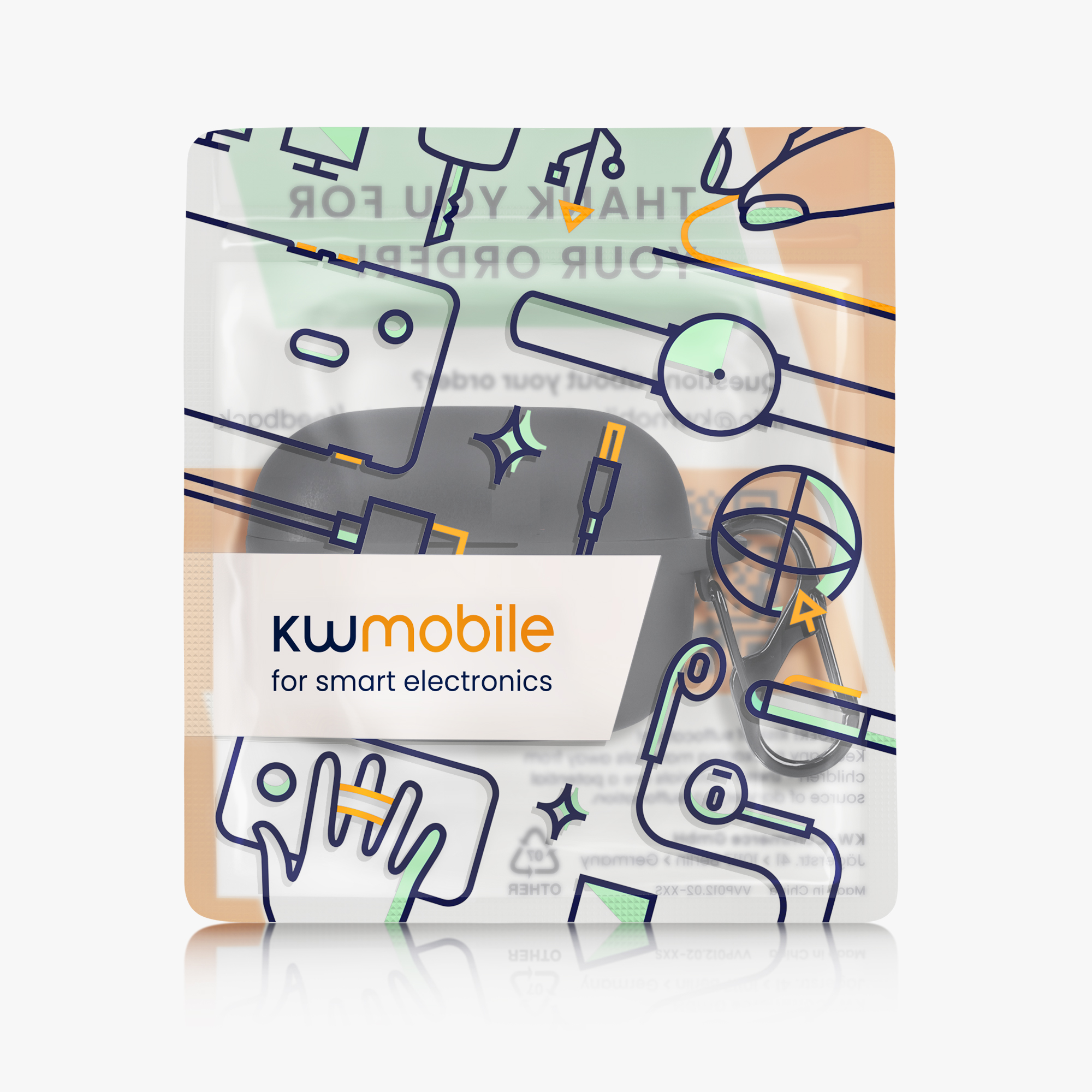 Pouzdro na sluchátka kwmobile pro Sony LinkBuds S, černá